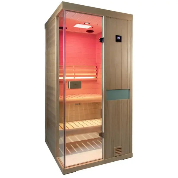 One person wooden steam sauna room - Image 2