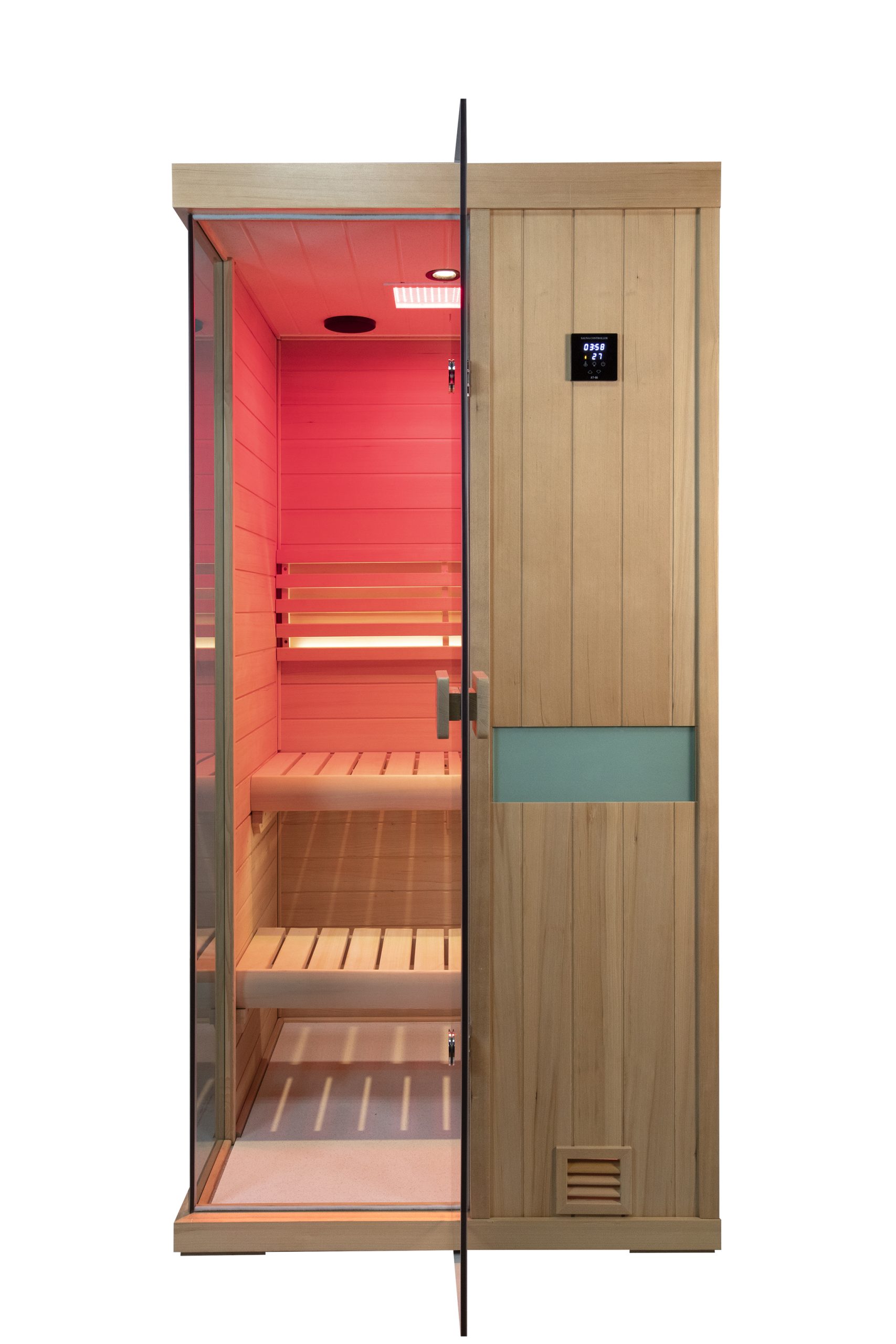 One person wooden steam sauna room - Image 3