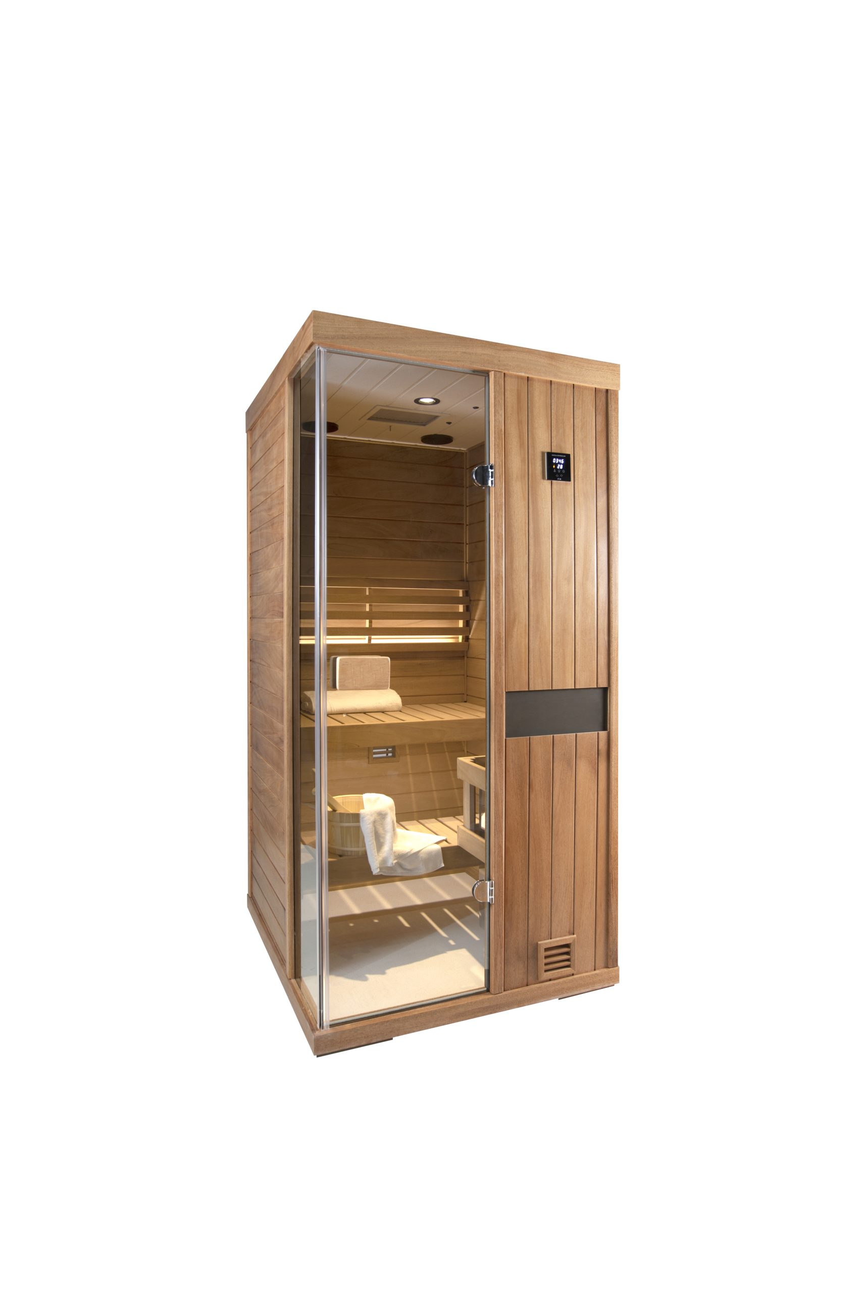 One person wooden steam sauna room - Image 5
