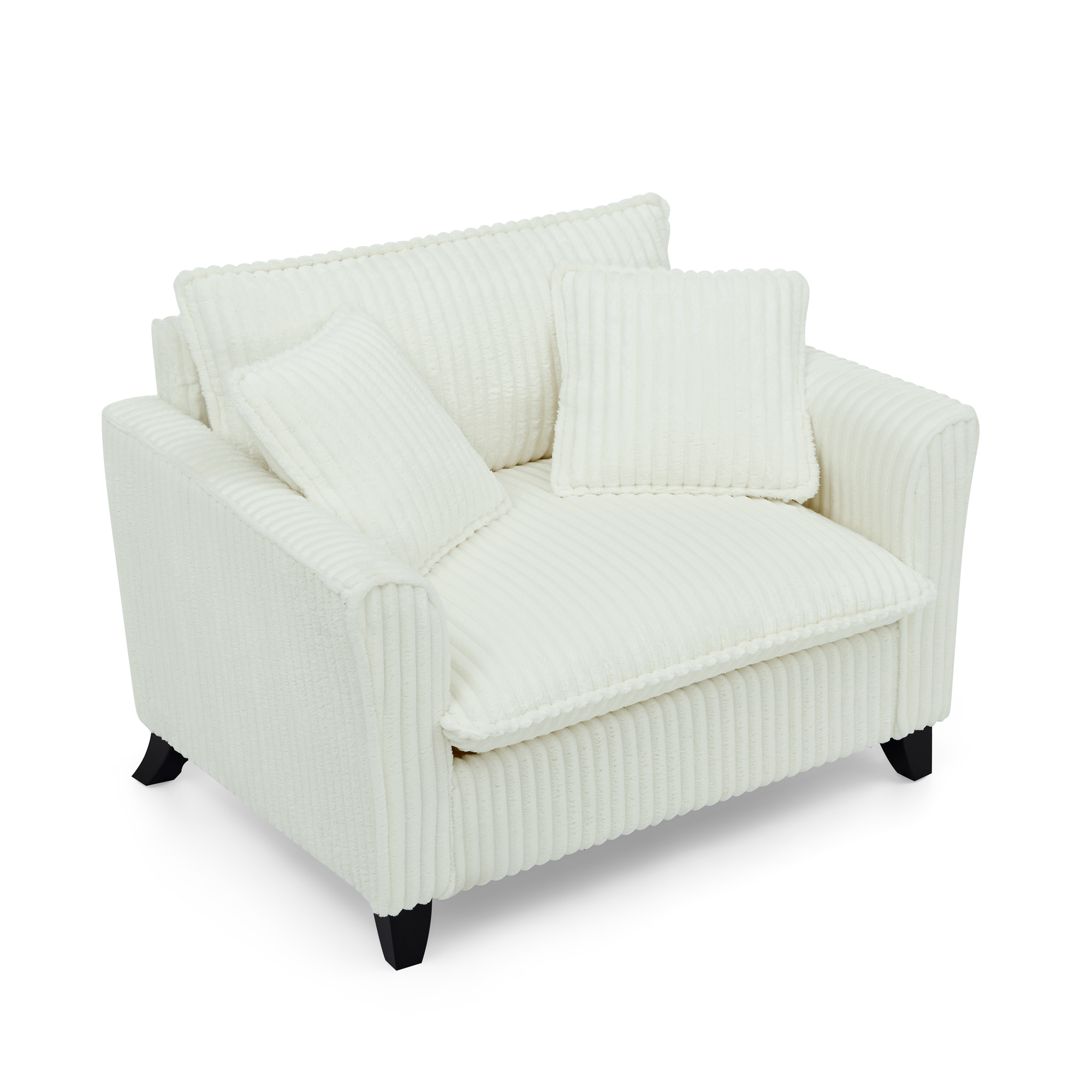 Lazy sofa chair, comfortable single-person sofa chair, with a backrest and soft seat cushion, having armrests on both sides, suitable for living room and bedroom - Beige - Image 6