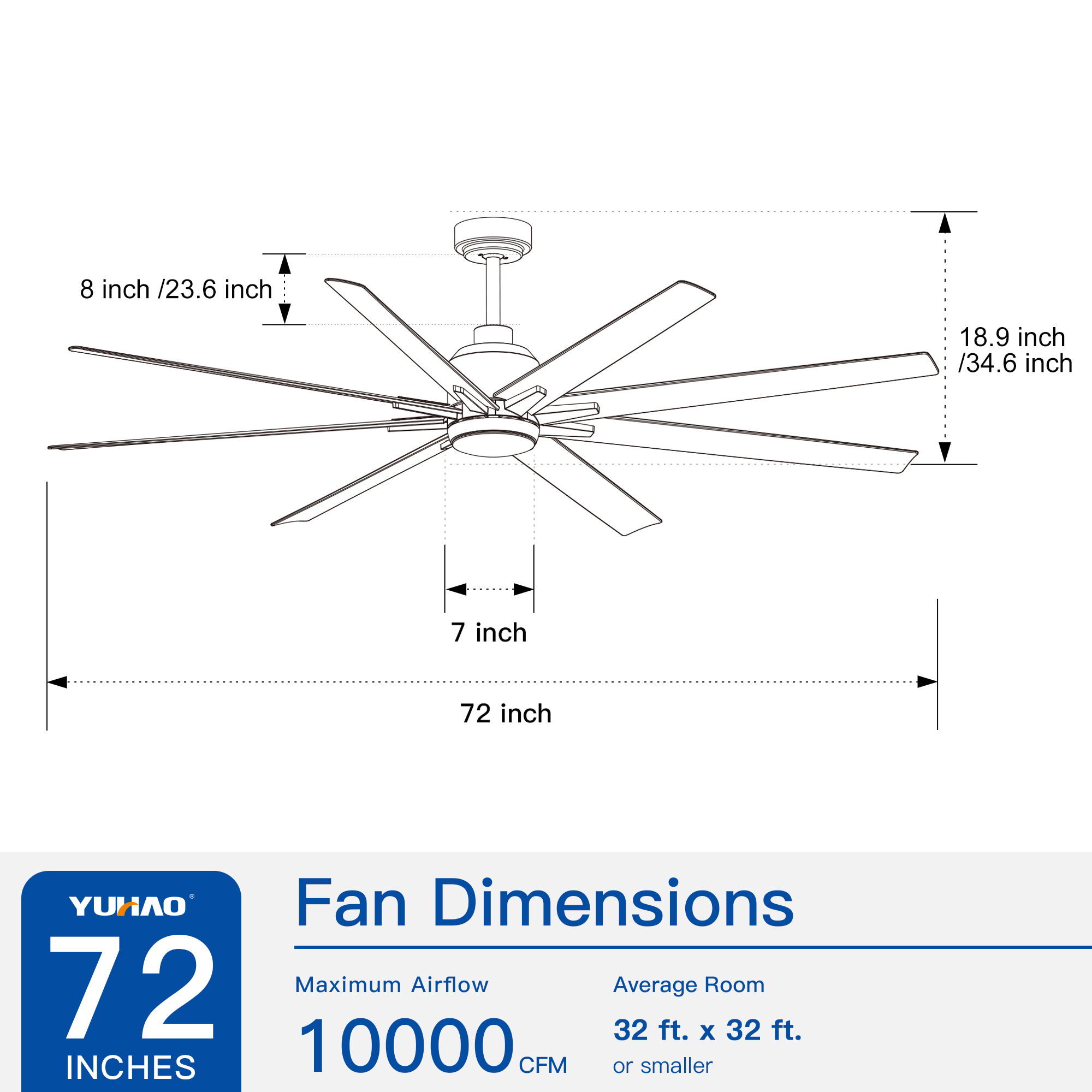 Smart 72" Integrated LED Ceiling Fan with Silver Blades in Brushed Nickel Finish - Image 4