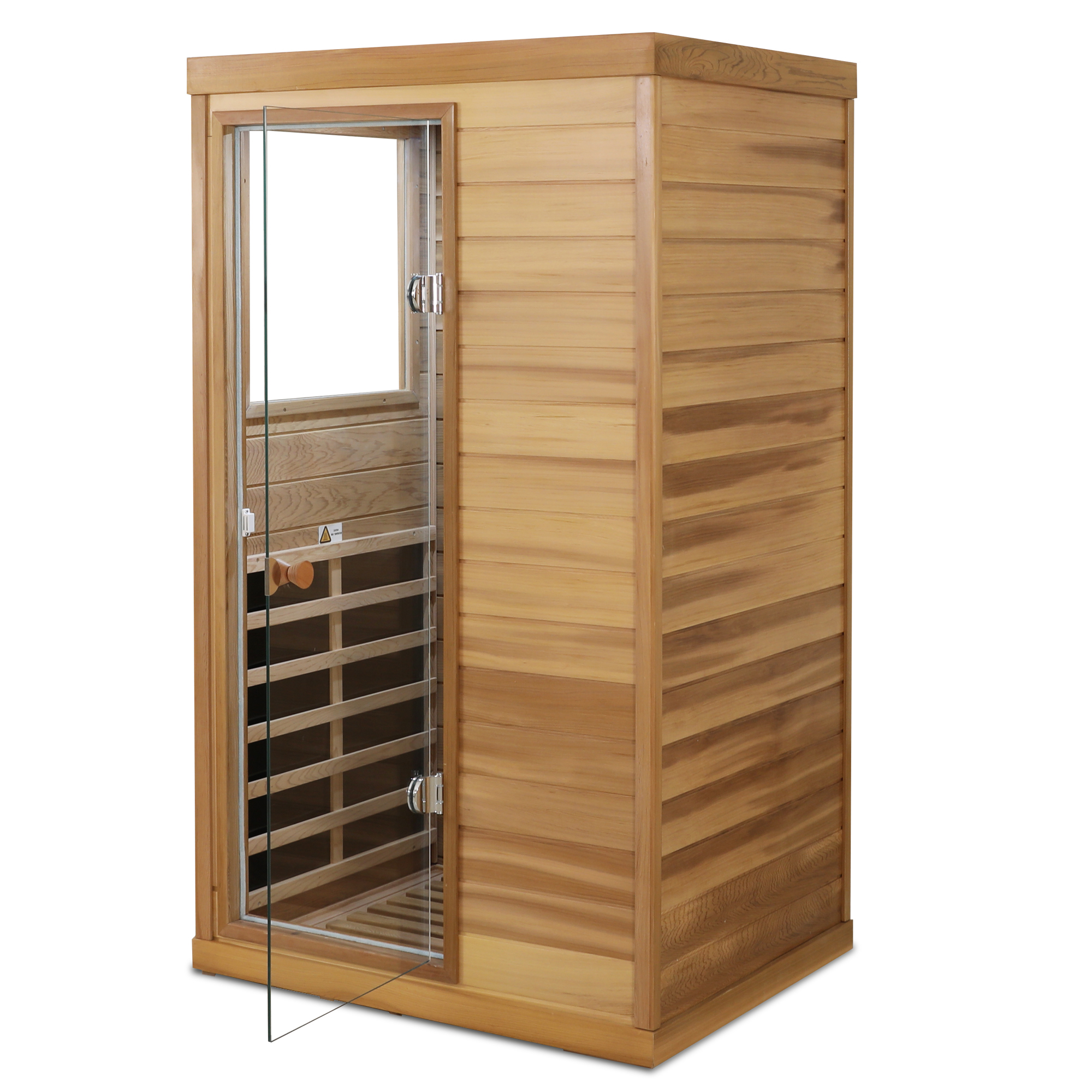 Red cedar Mini one person far infrared glass door on the left of the indoor sauna room - Image 5