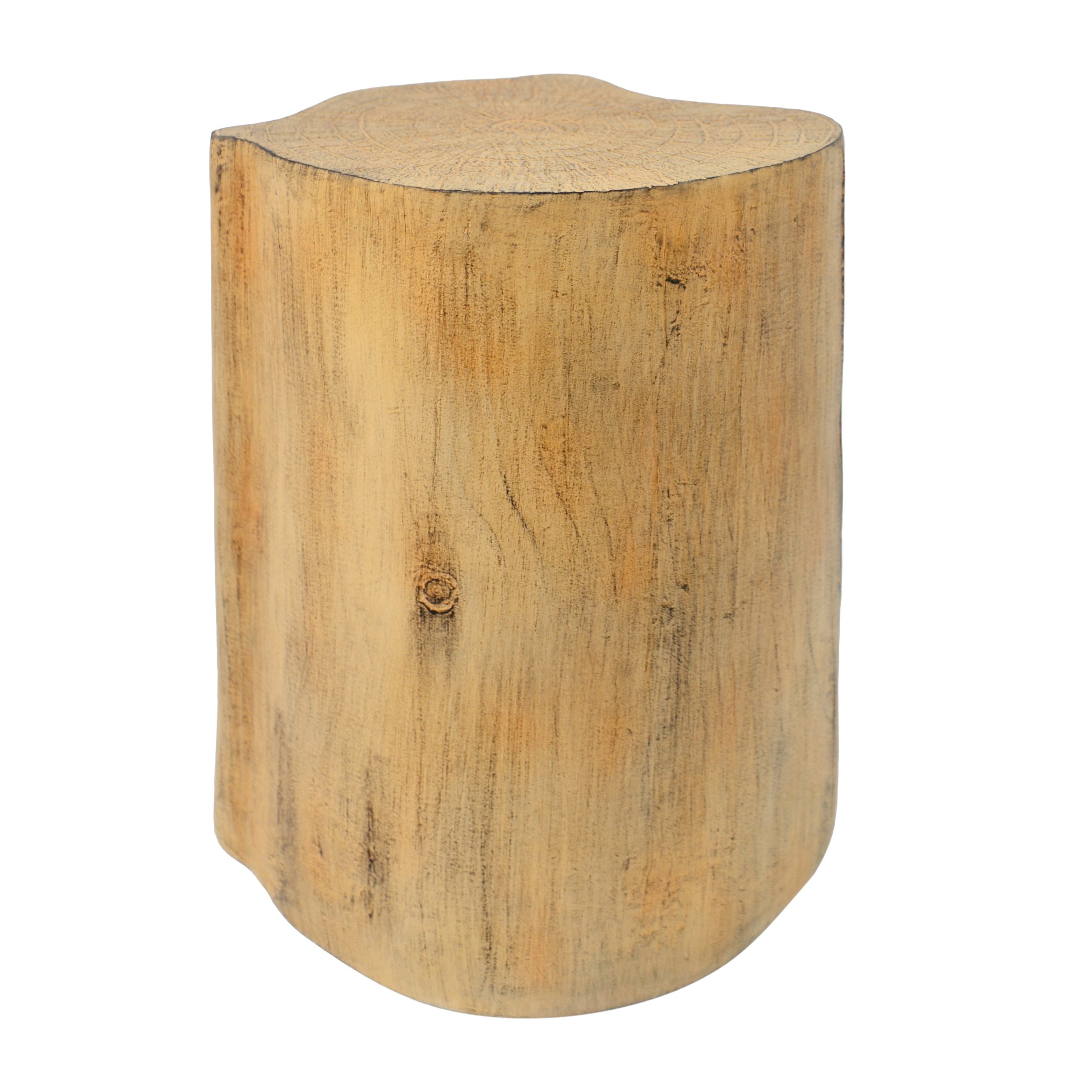 2-in-1 Irregular MGO End Table, Split Design, Small Space Friendly,Indoor Outdoor Use,Natural Color - Image 6