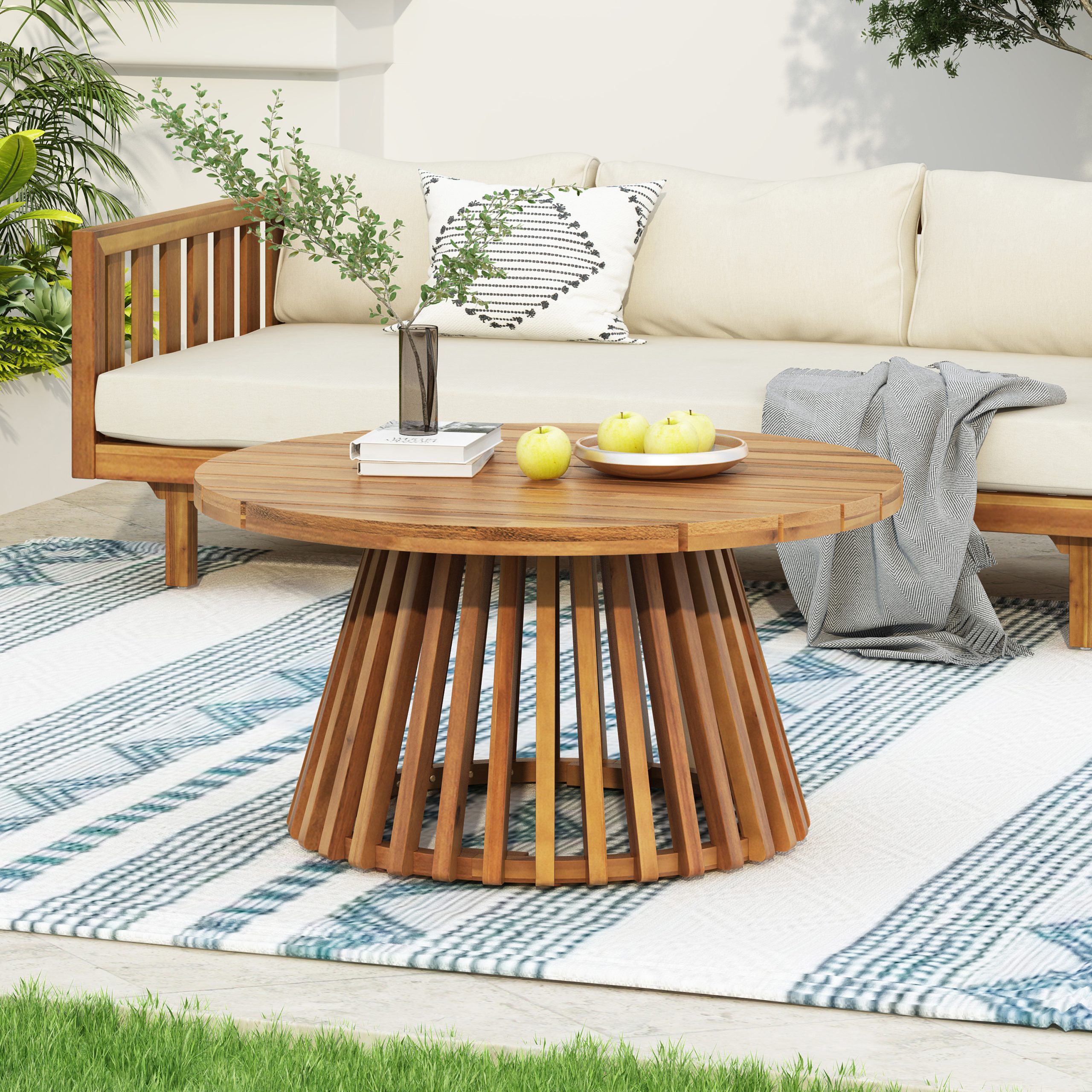 Wicker Patio Furniture Set Outdoor Rattan Sectional Sets Conversation Set - Weather-Resistant, for Garden, Patio & Deck(with Water Resistant Thick Beige Cushions) - Image 5