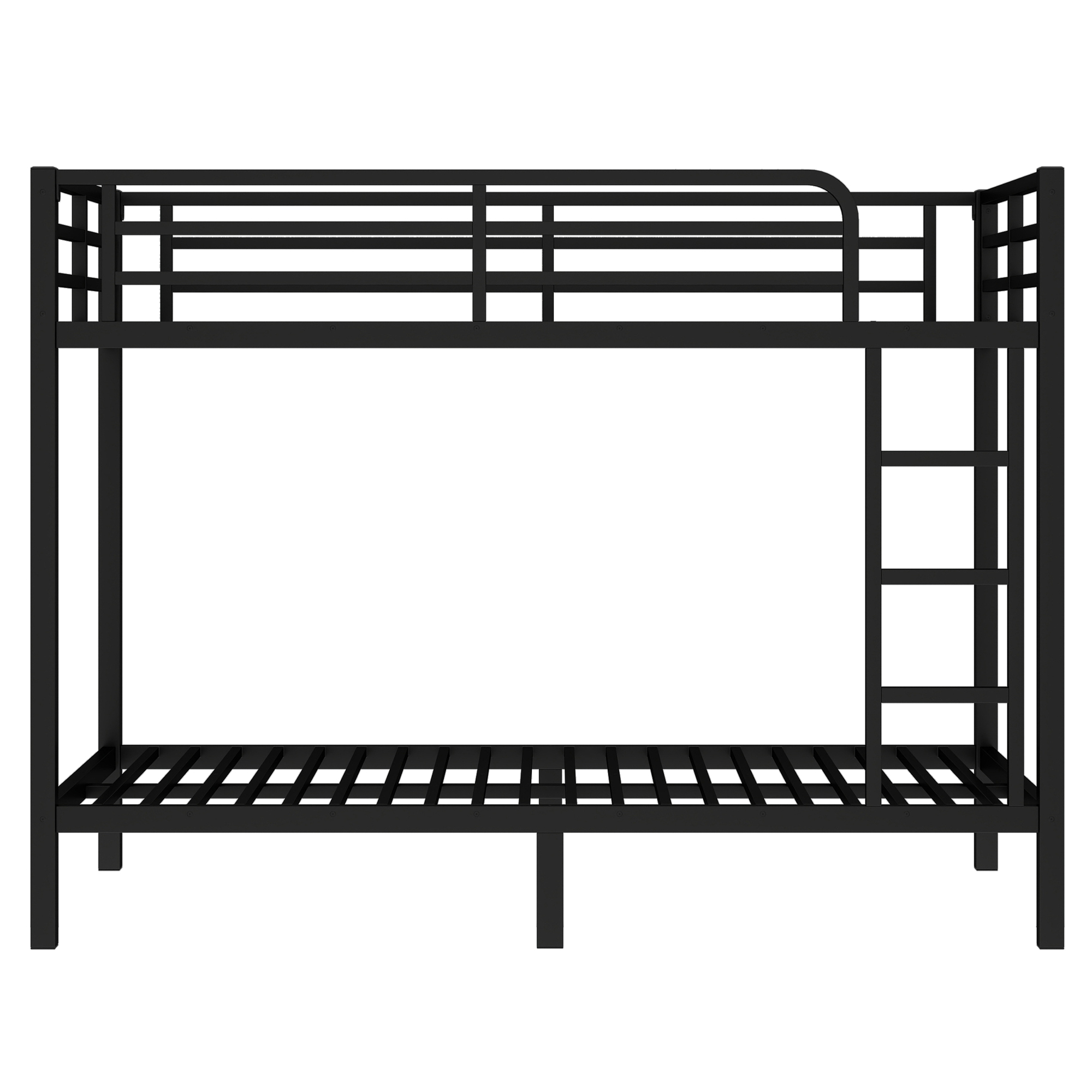 Metal Twin XL over Twin XL Bunk Bed for Teens and Adults,Space-Saving/Noise Reduced/No Box Spring Needed, Black - Image 5