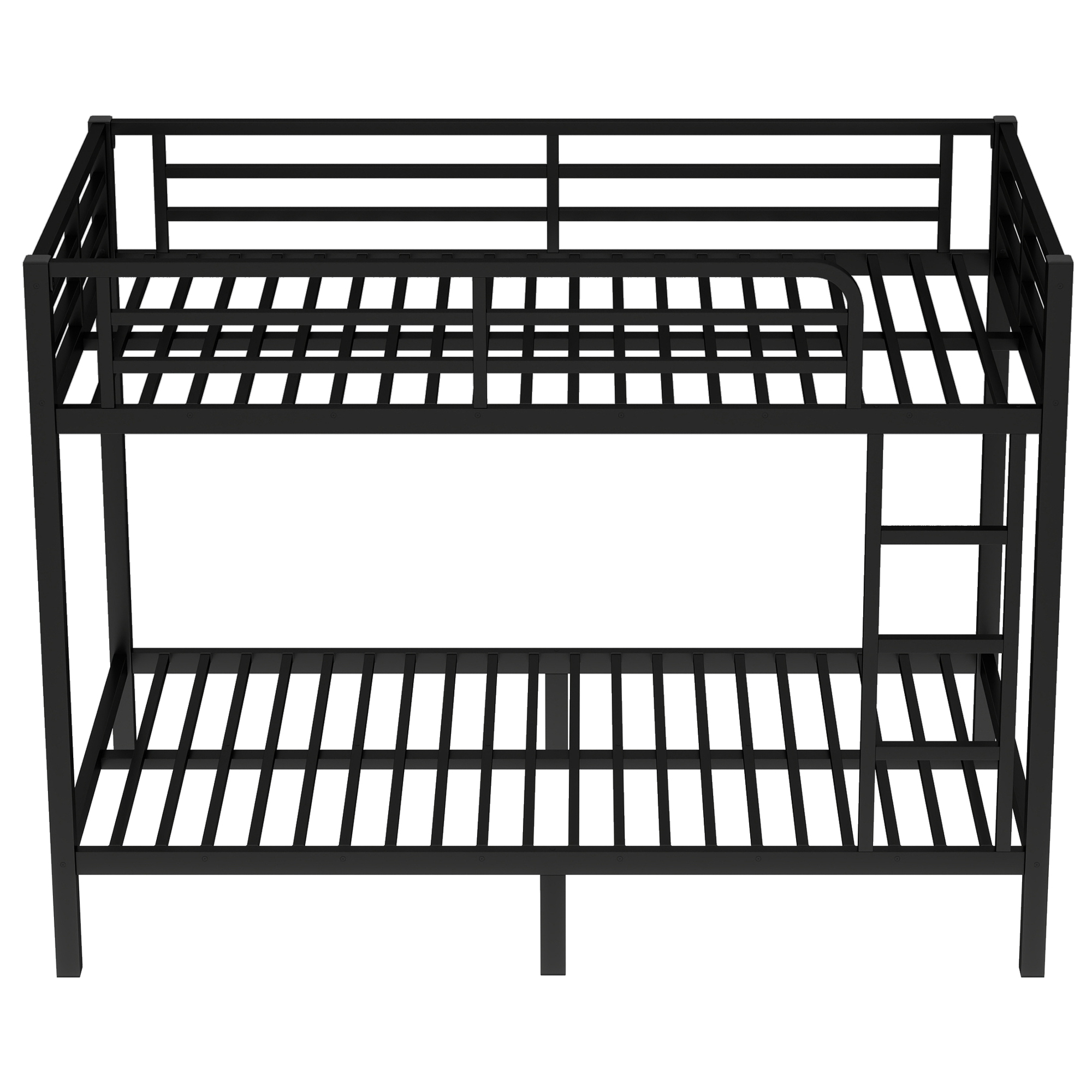 Metal Twin XL over Twin XL Bunk Bed for Teens and Adults,Space-Saving/Noise Reduced/No Box Spring Needed, Black - Image 6