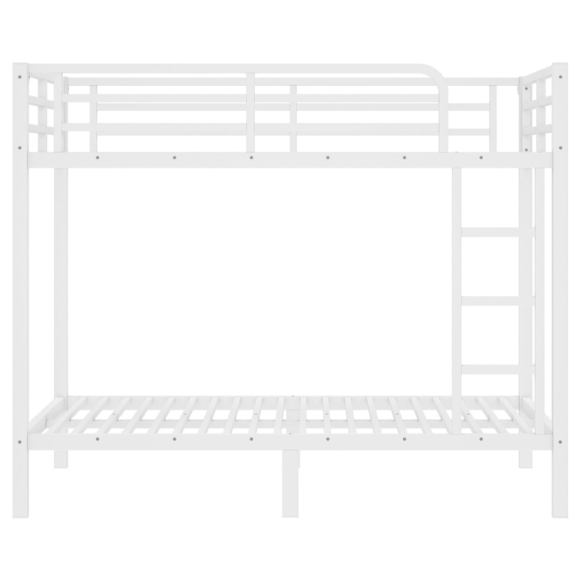 Metal Full over Full Bunk Bed for Teens and Adults,Space-Saving/Noise Reduced/No Box Spring Needed,White - Image 5