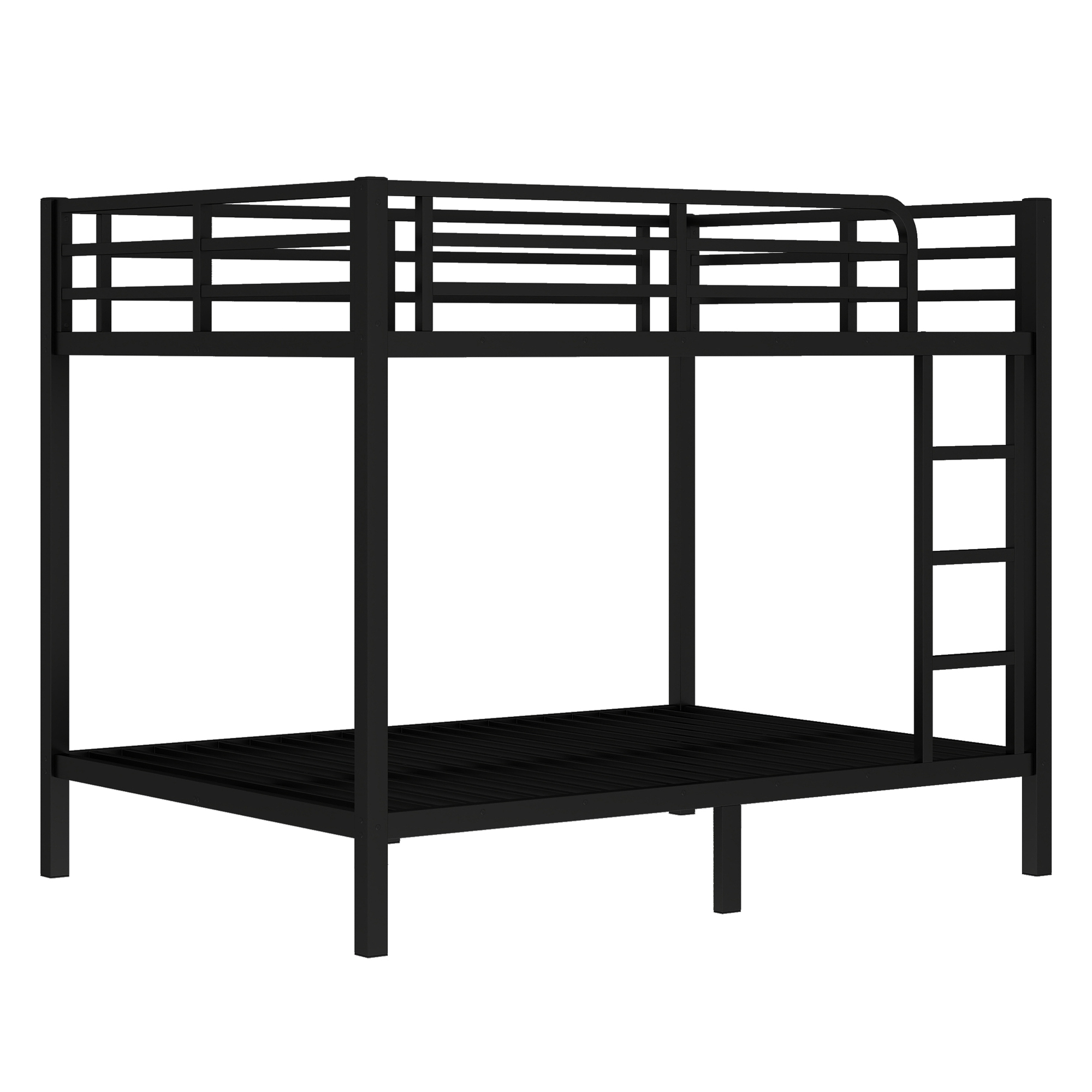 Metal Full over Full Bunk Bed for Teens and Adults,Space-Saving/Noise Reduced/No Box Spring Needed, Black - Image 4