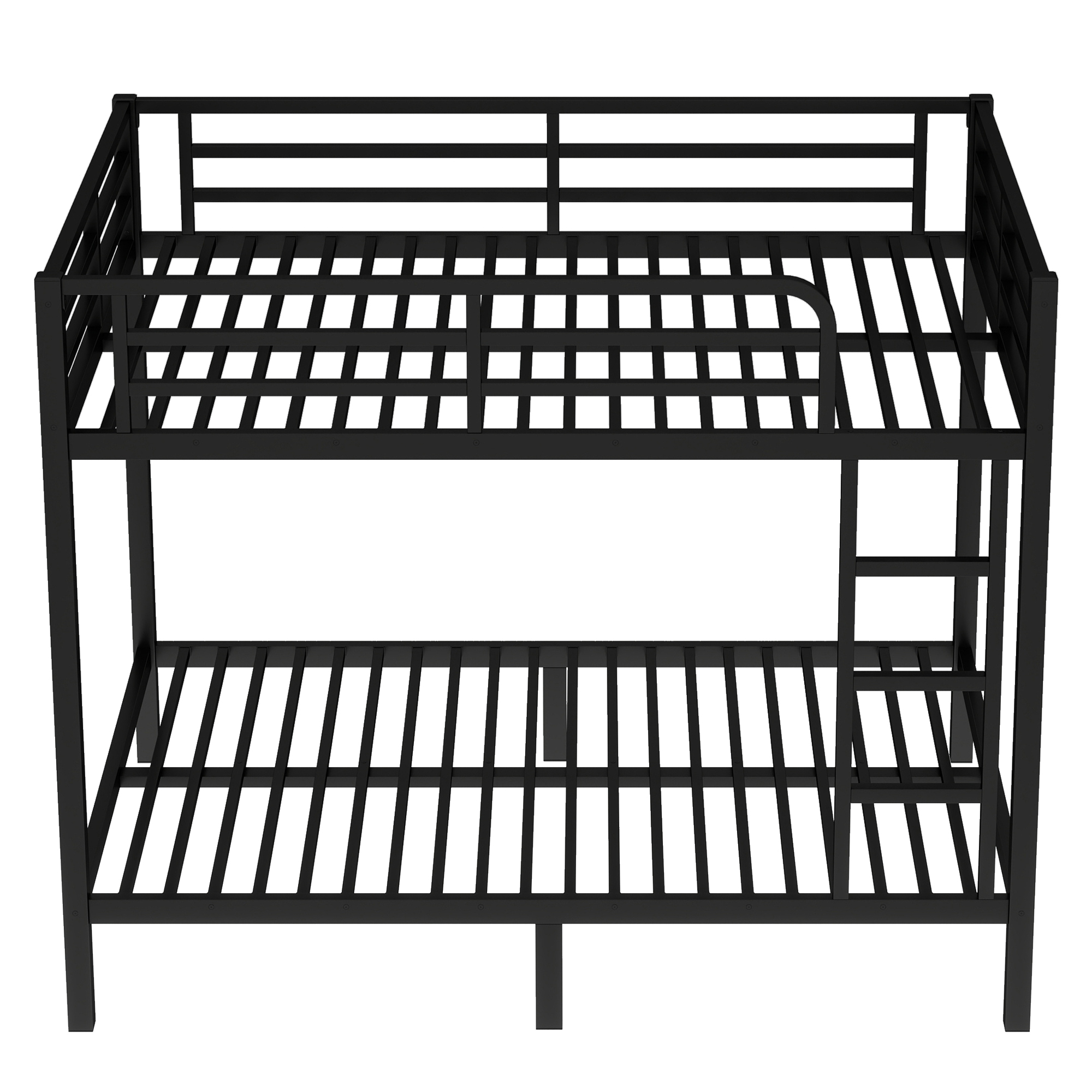 Metal Full over Full Bunk Bed for Teens and Adults,Space-Saving/Noise Reduced/No Box Spring Needed, Black - Image 6