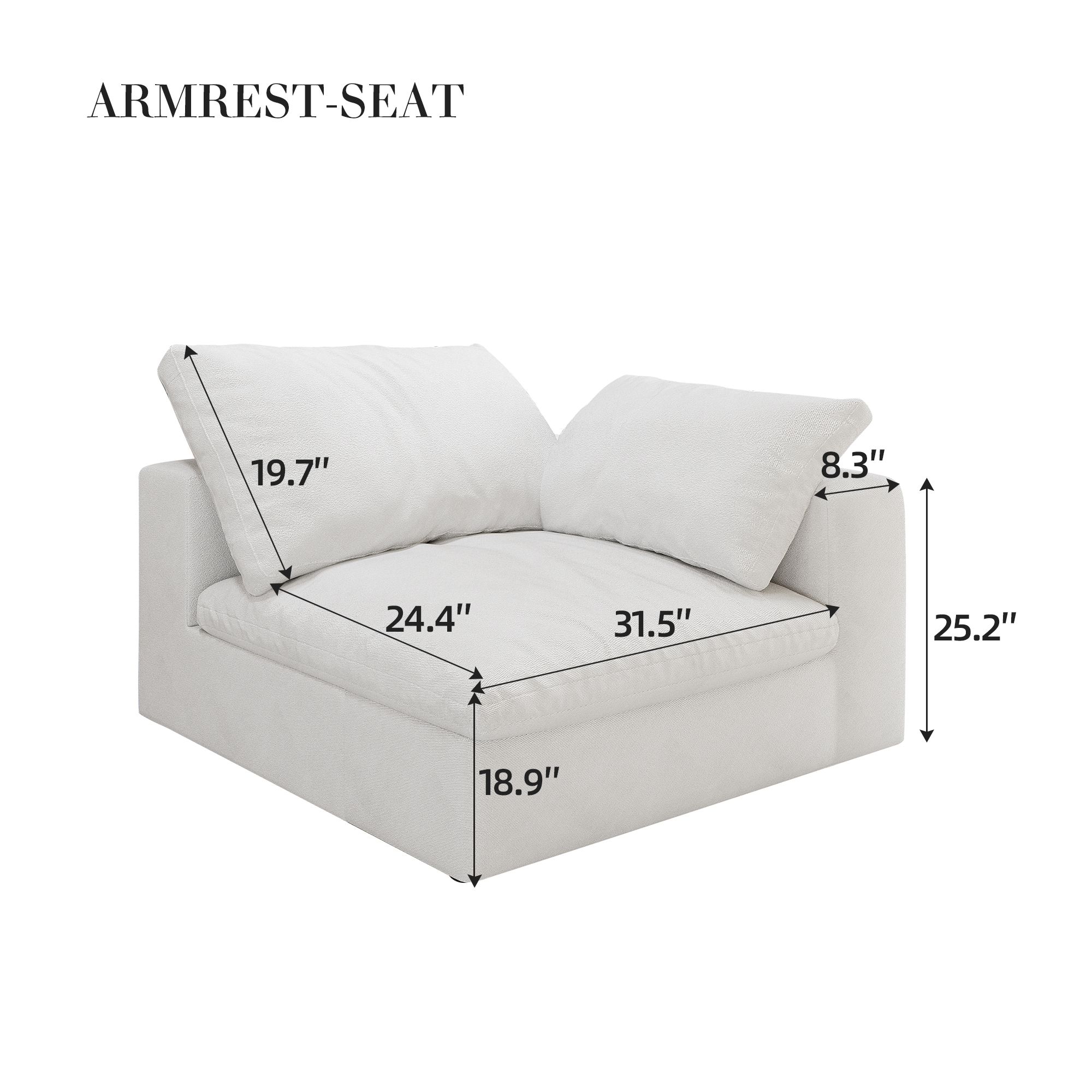sofa seater with armrest - Image 2