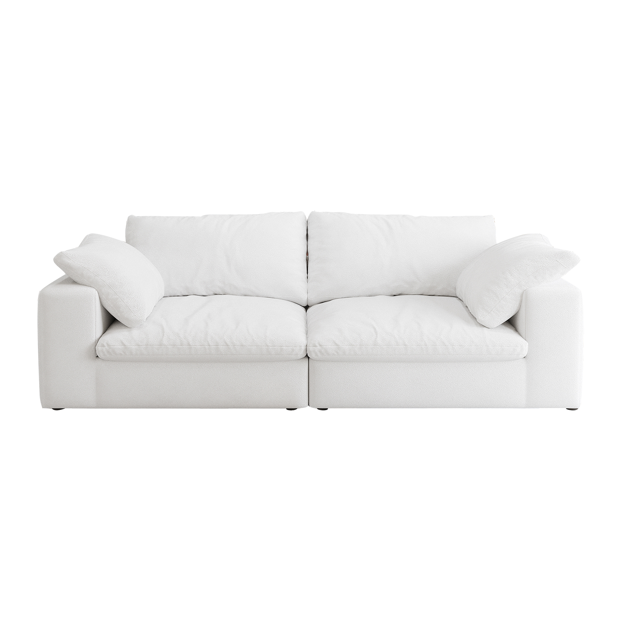 Modular Sectional Couch 80" Down Filled Modular Sectional Sofas for Living Room,Cushion Covers Removable loveseater 2seaters - Image 3