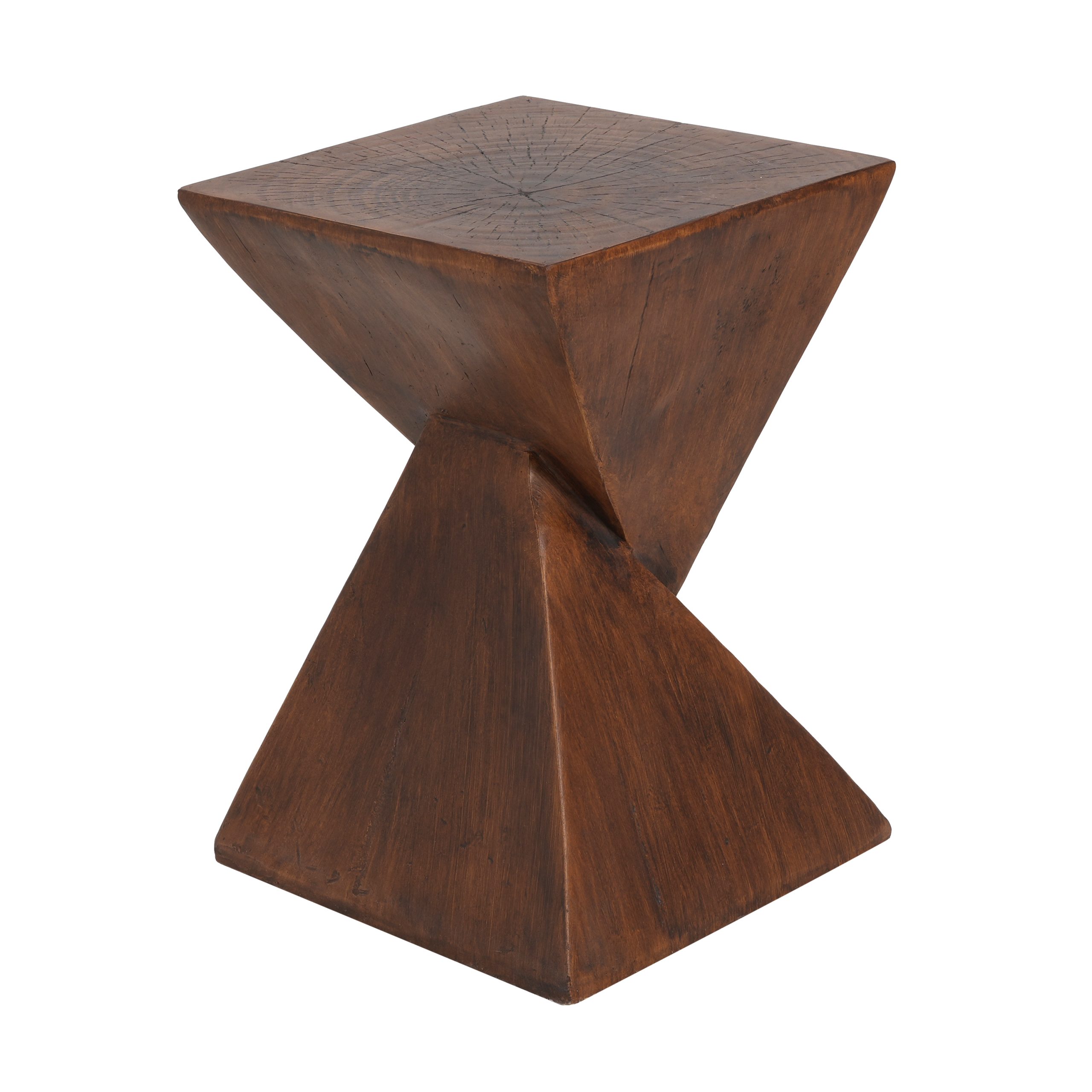 GEOMETRIC MGO SIDE TABLE,DARK BROWN COLOR - Image 5