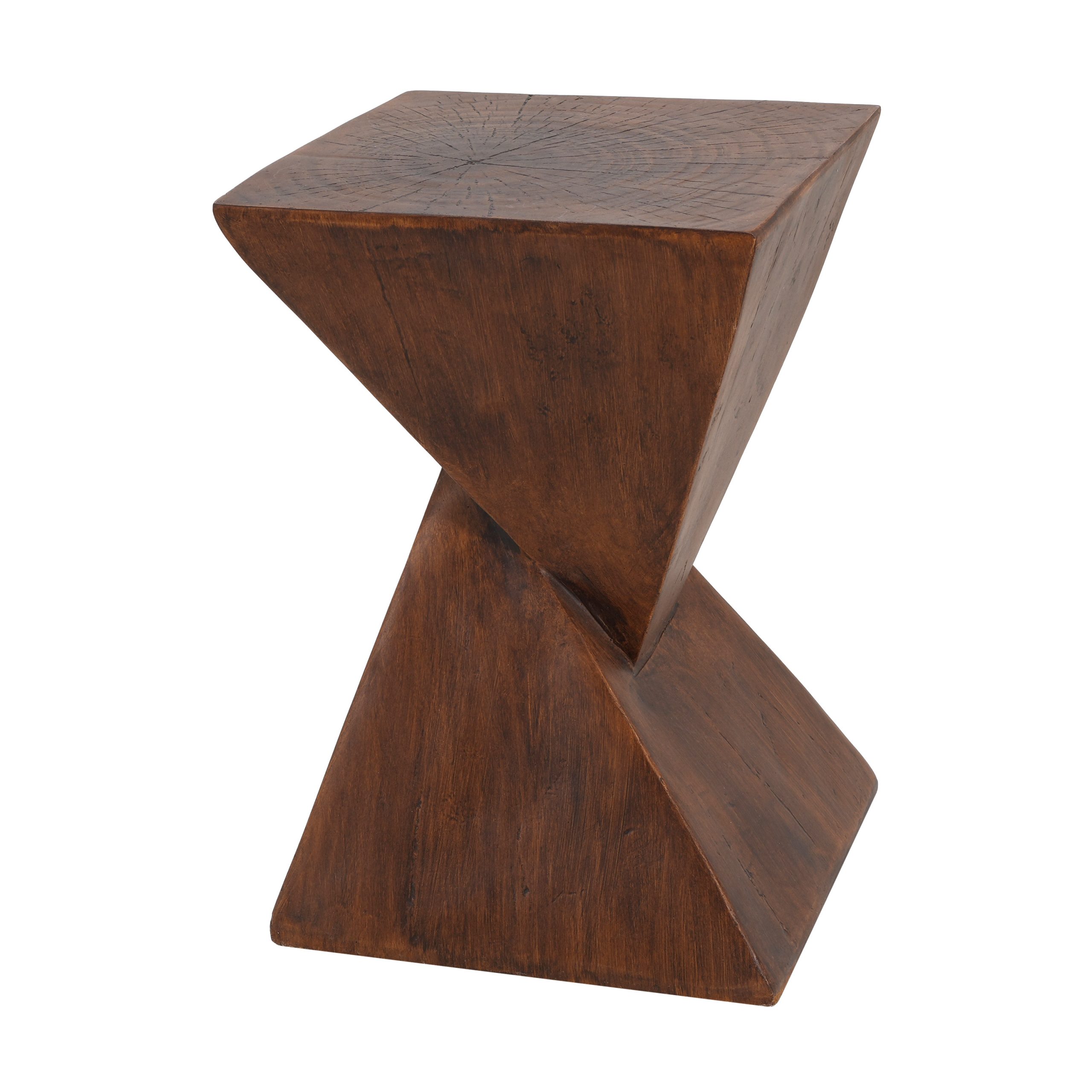 GEOMETRIC MGO SIDE TABLE,DARK BROWN COLOR - Image 6