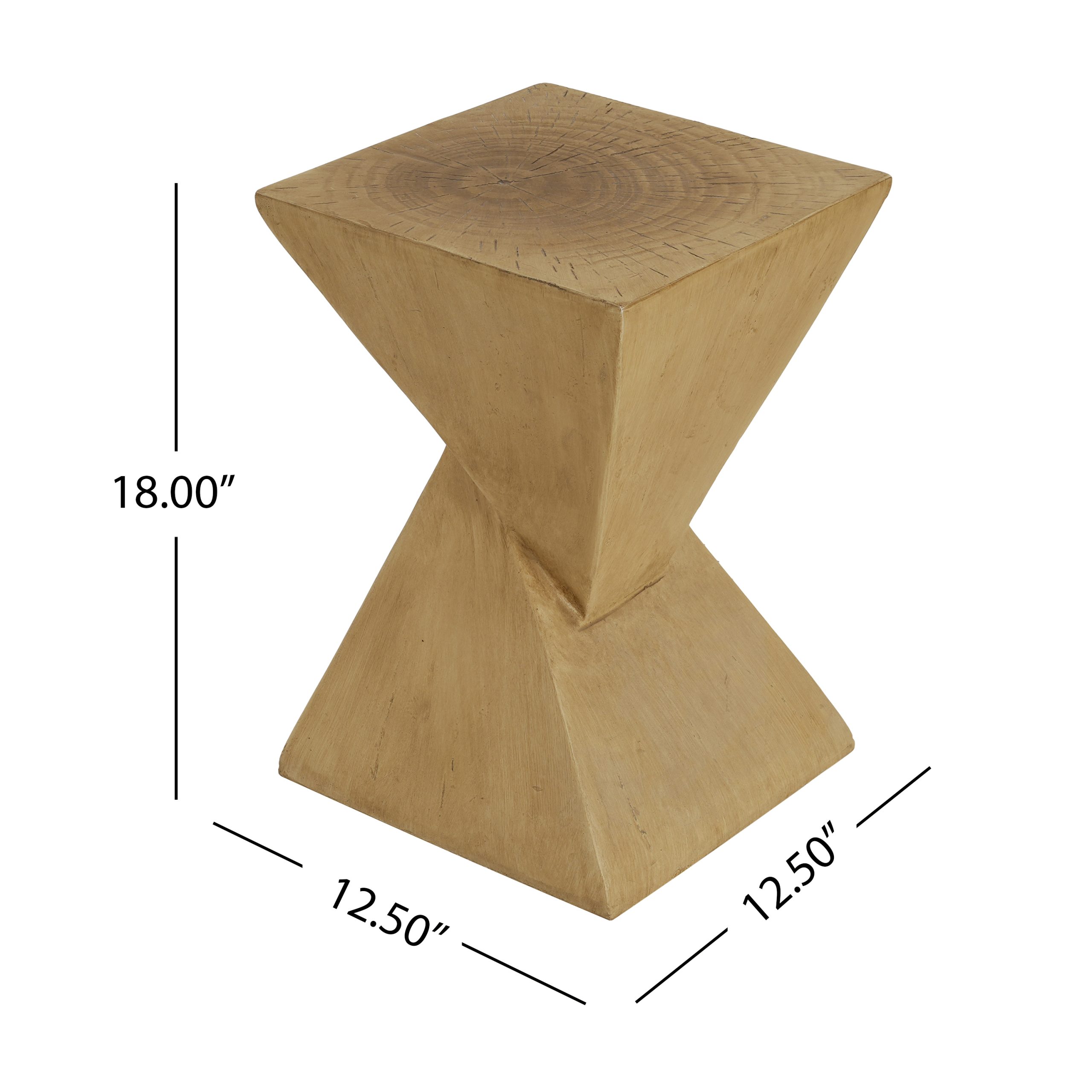 GEOMETRIC MGO SIDE TABLE,LIGHT NATURE COLOR - Image 4