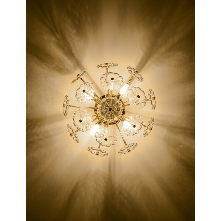 Gold Flush Mount Ceiling Light - Image 4