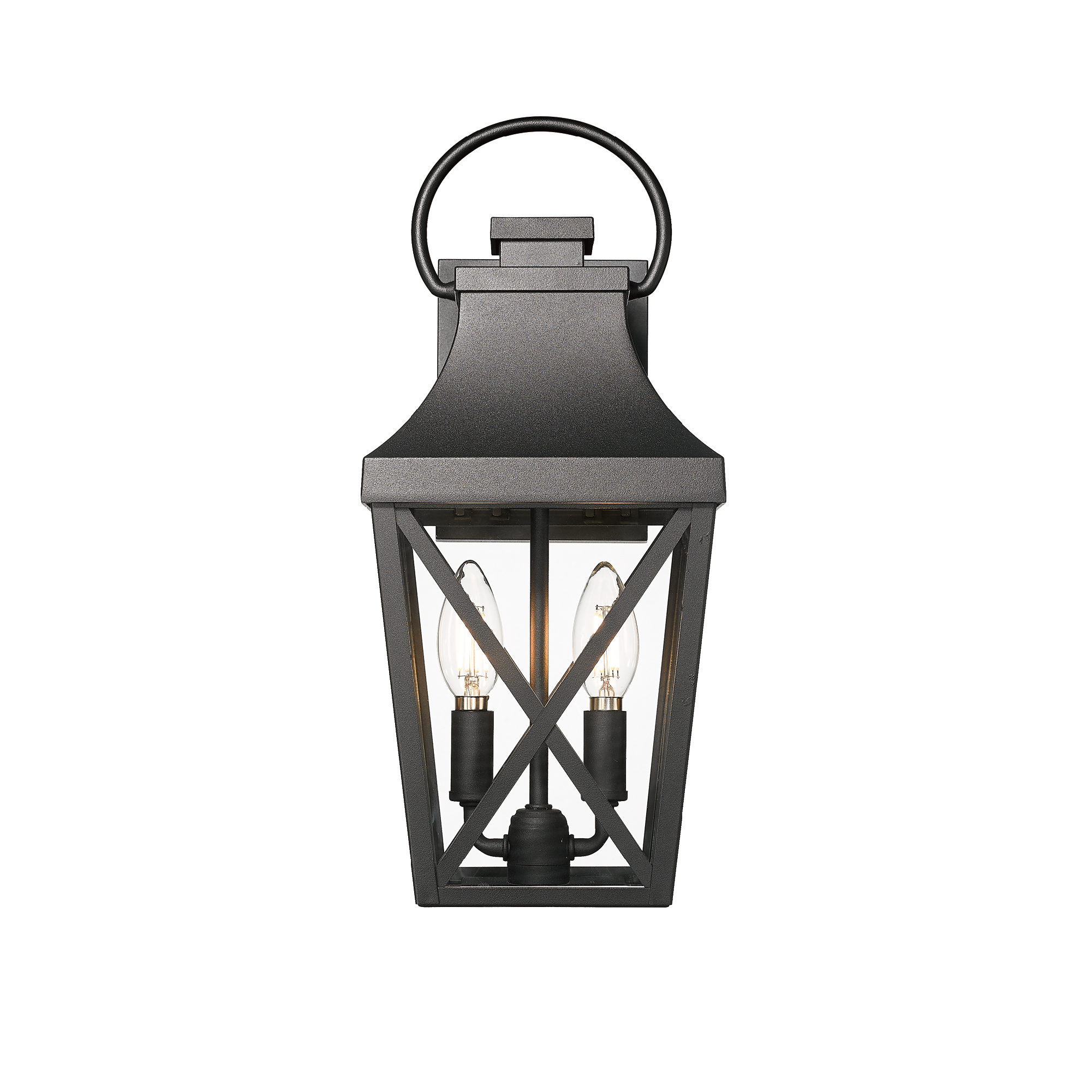 Outdoor Wall Lights, Porch Lights, Waterproof Outdoor Wall Sconce, Exterior Light Fixture Matte Black with Clear Glass Shade for Garage Patio Front Door Balcony (1 pack) - Image 6
