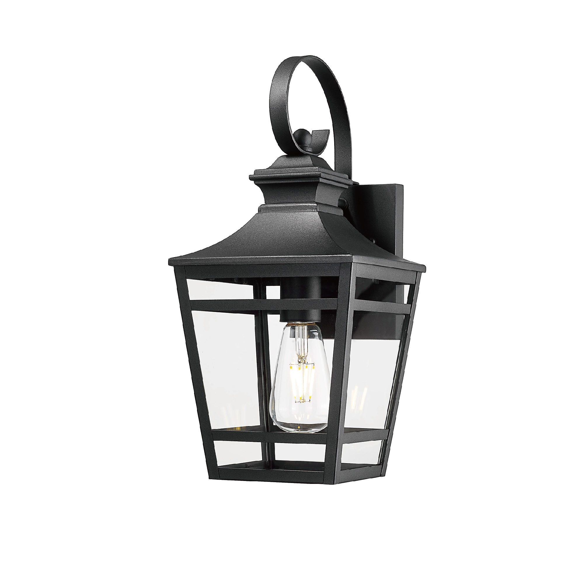 Large Outdoor Wall Lights for House, 16.5inch Exterior Lighting Fixtures Wall Mount Outdoor Porch Lights Waterproof Black Outdoor Sconce Lights with Clear Glass for Patio Hallway Garage (2 pack) - Image 4