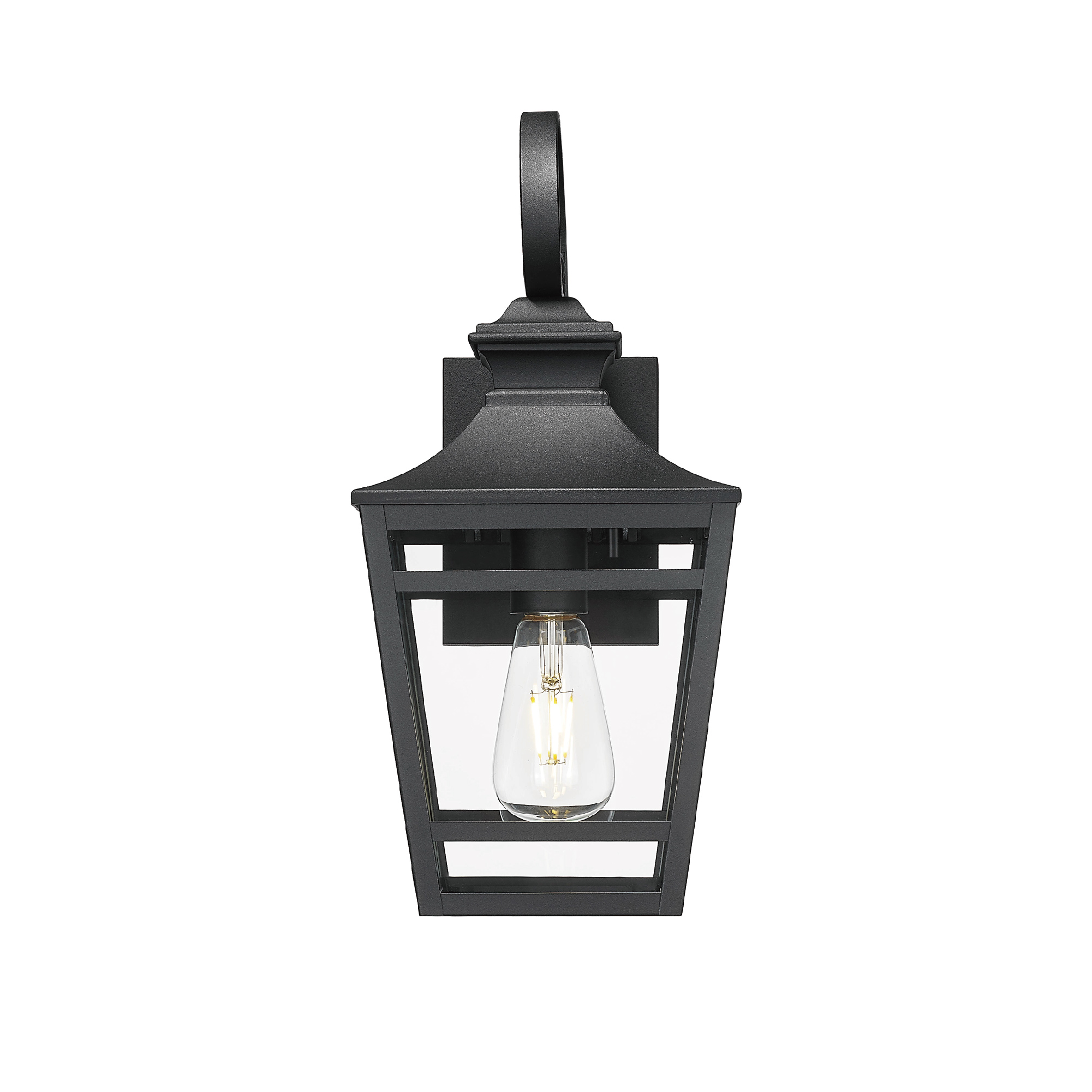 Large Outdoor Wall Lights for House, 16.5inch Exterior Lighting Fixtures Wall Mount Outdoor Porch Lights Waterproof Black Outdoor Sconce Lights with Clear Glass for Patio Hallway Garage (2 pack) - Image 5