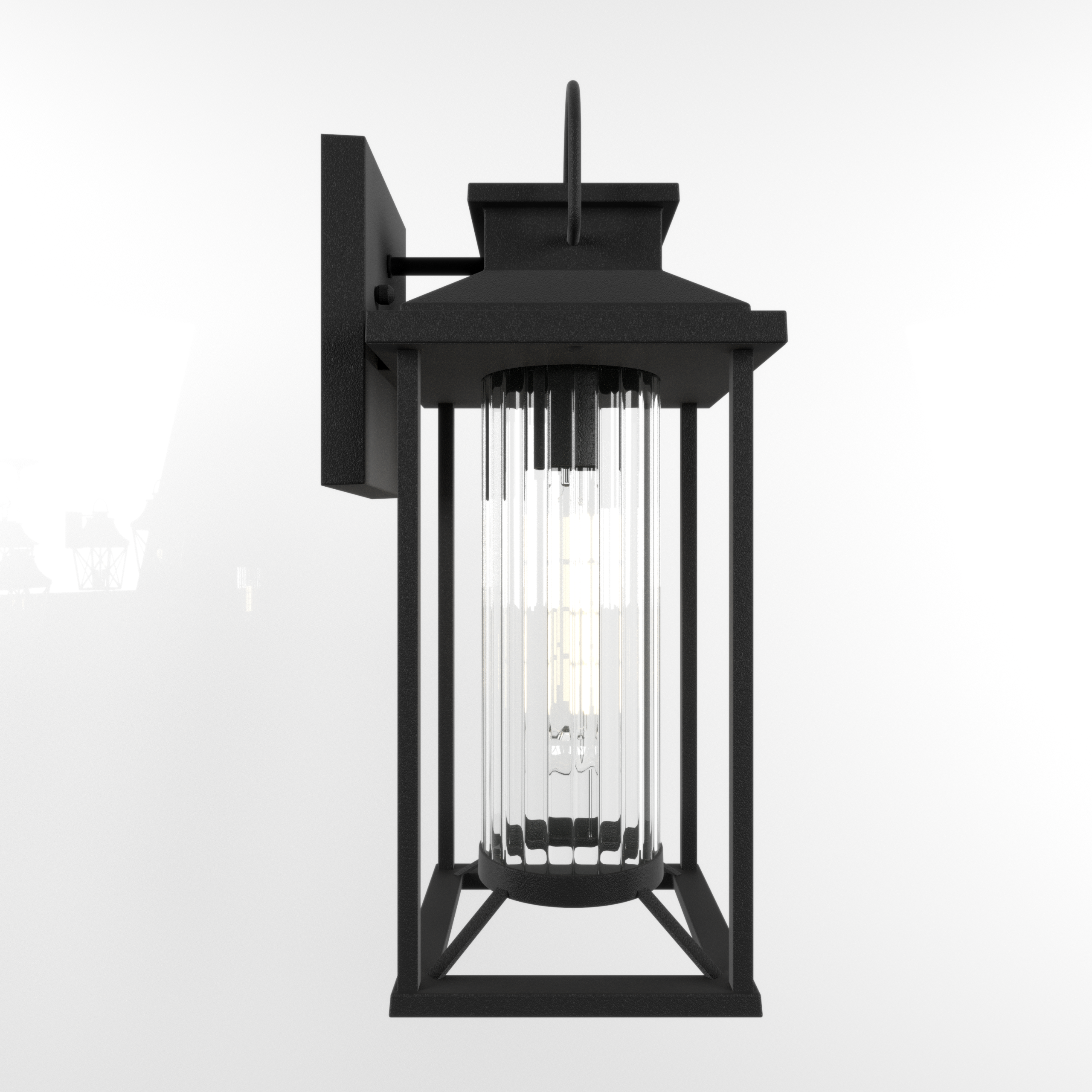Outdoor Porch Lights, Textured Black Exterior Lighting Fixtures Wall Mount, Modern Outdoor Wall Sconce Lantern for House, Front Porch, Anti-Rust Waterproof Outdoor Garage Lights for Coach (1 pack) - Image 6