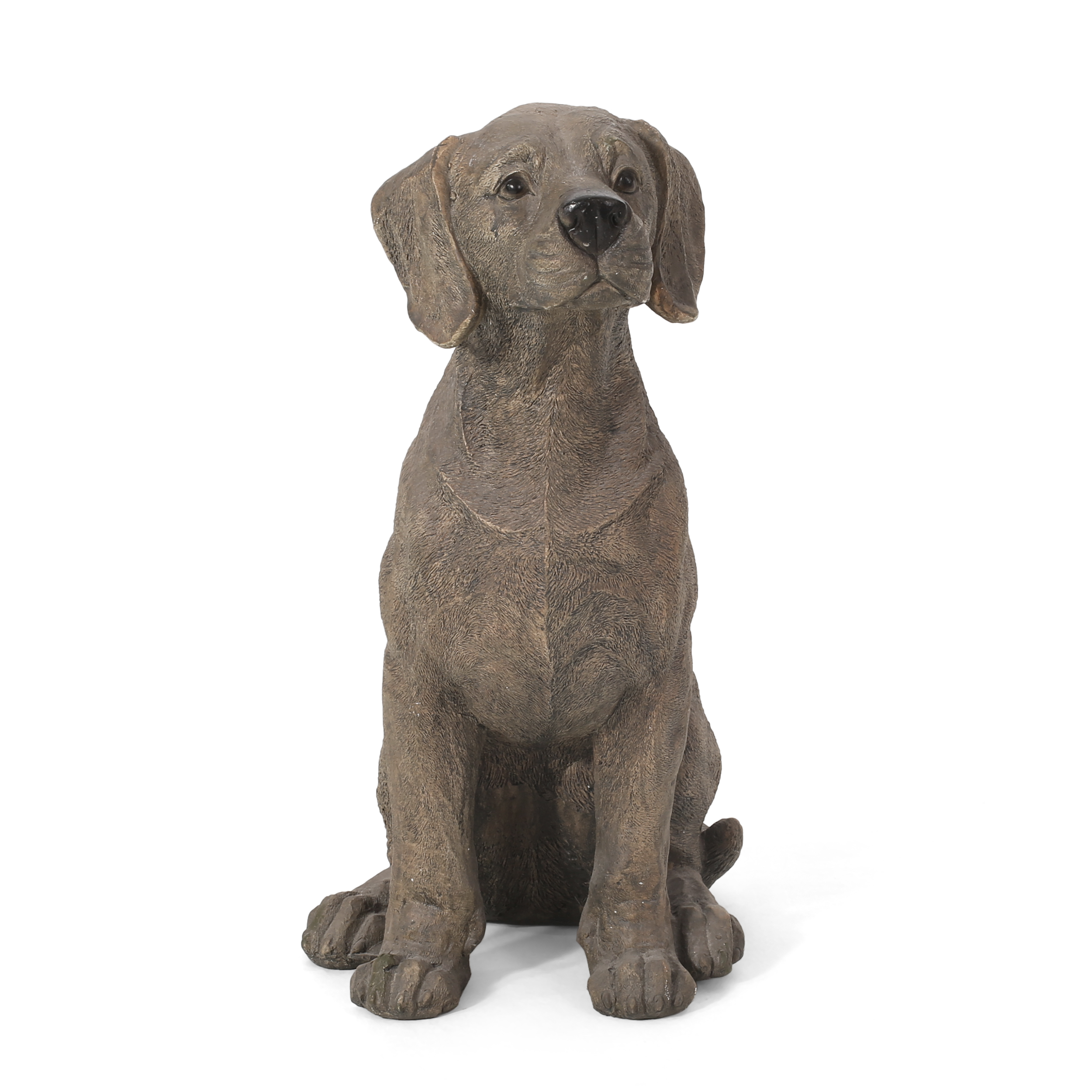 MGO DOG DECOR, Outdoor Dog Statue, Dark Brown, No Assembly Required - Image 5
