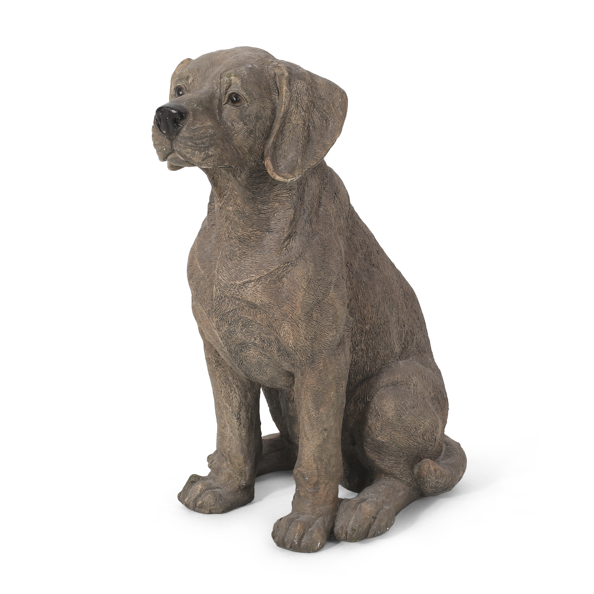 MGO DOG DECOR, Outdoor Dog Statue, Dark Brown, No Assembly Required - Image 6