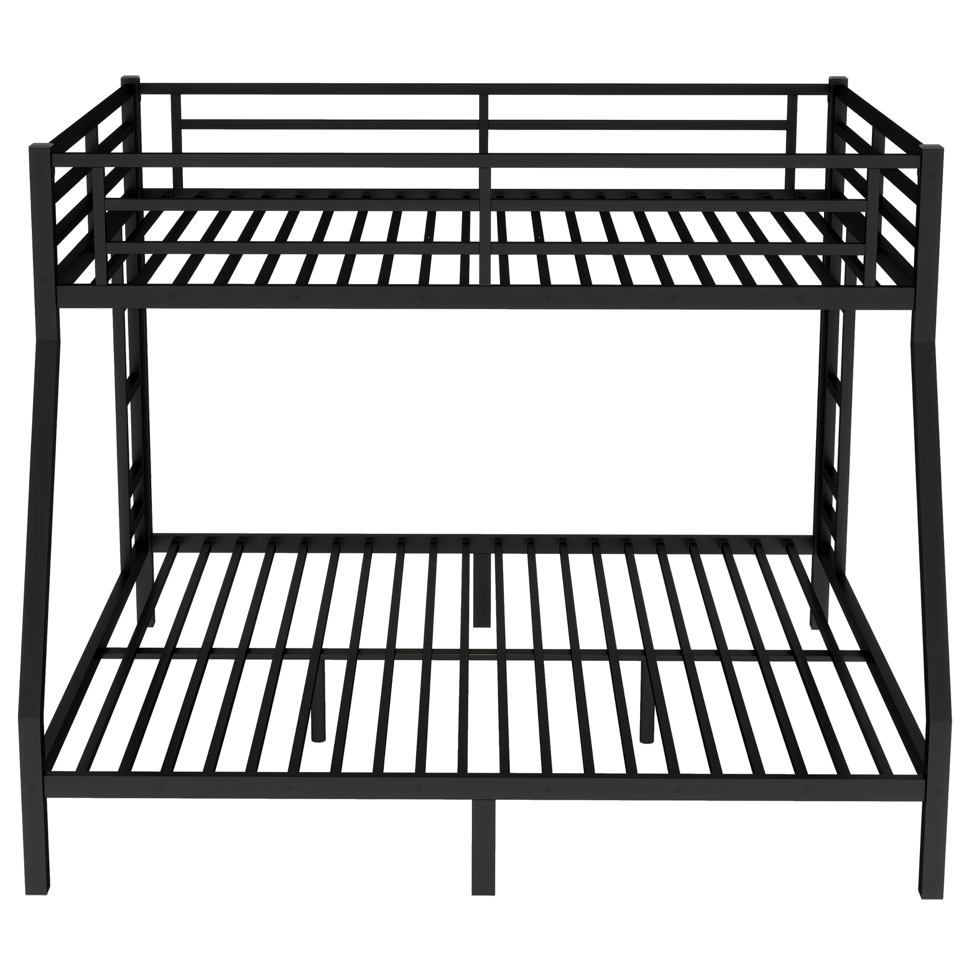 Metal Queen over King Bunk Bed for Teens and Adults,Space-Saving/Noise Reduced/No Box Spring Needed, Black - Image 5