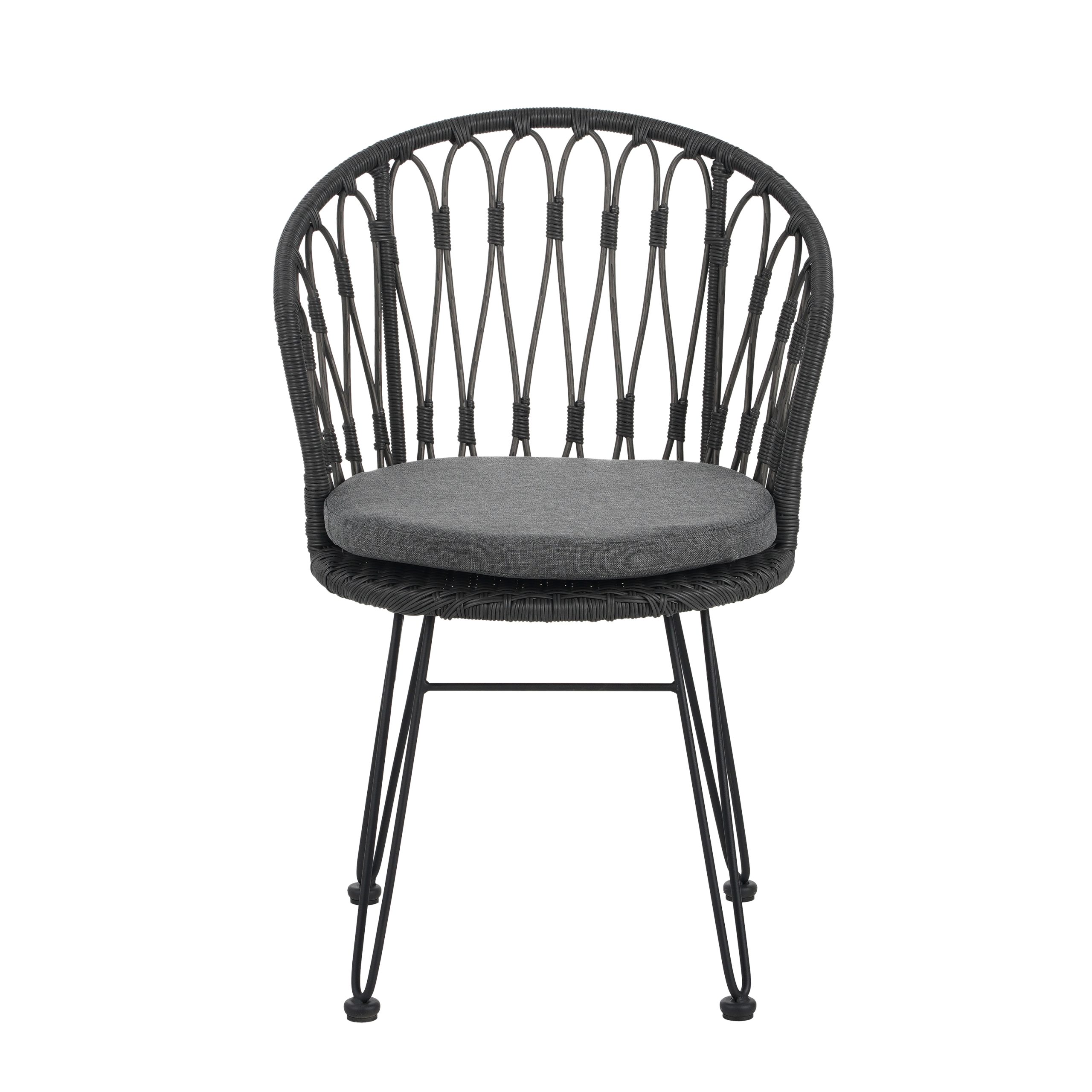 TAVON CHAIR,2PCS with 2 Cushions,Gray - Image 6