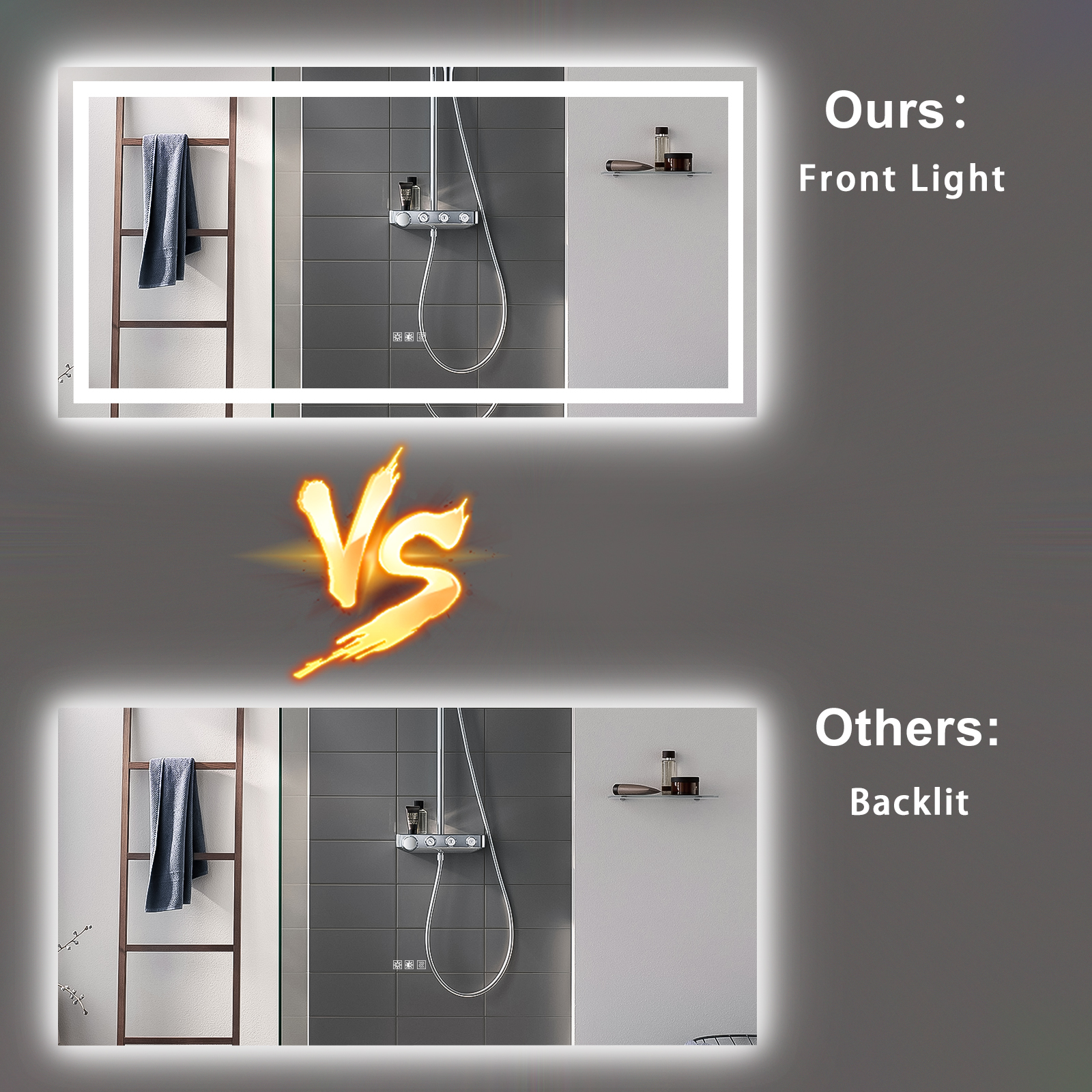 (Same as W134070942/L4004) 72"×36" LED Mirror Light Bathroom,anti-Fog & Dimming Led Bathroom Vanity Mirror - Image 6