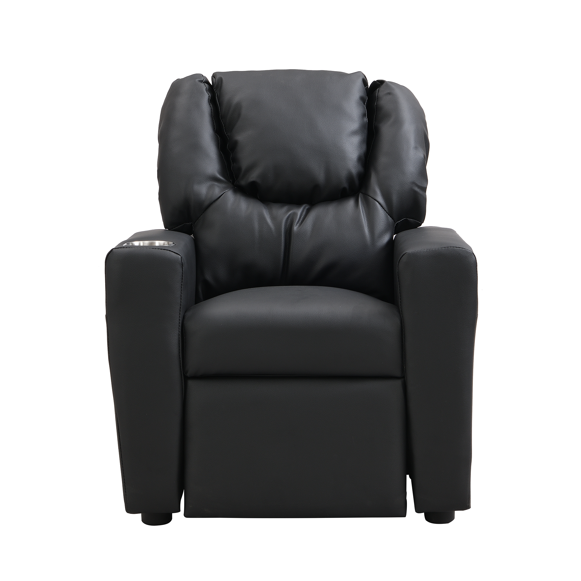 Kids Recliner Chair Black PVC - Image 5