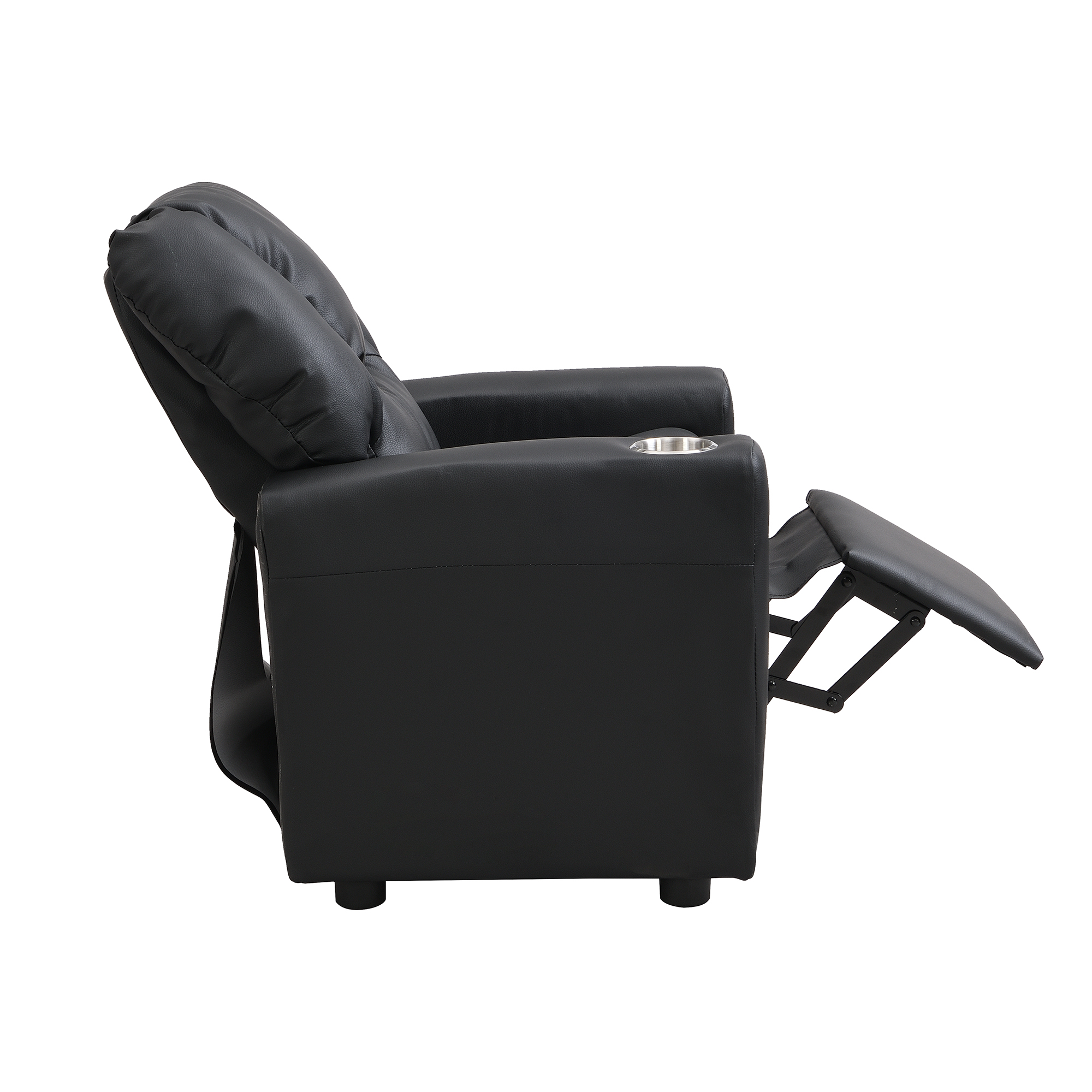 Kids Recliner Chair Black PVC - Image 6