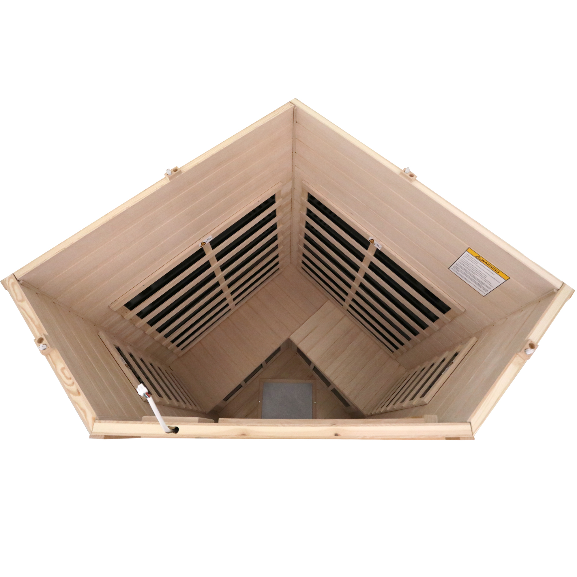 Pentagonal hemlock sauna room - Image 4
