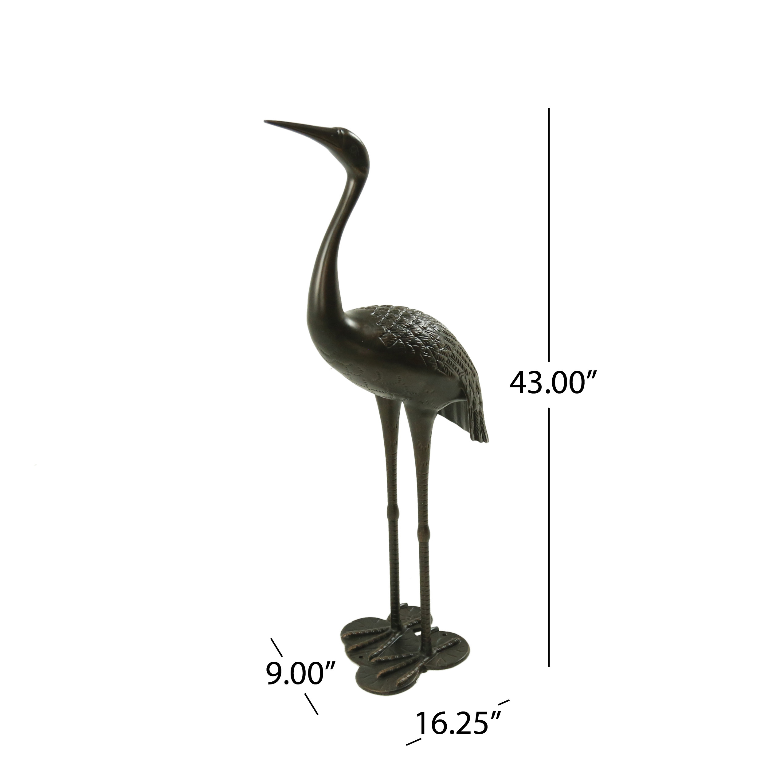 Sunny Outdoor 43 Inch Aluminum Crane, Shiny Copper (No Assembly Required) - Image 5
