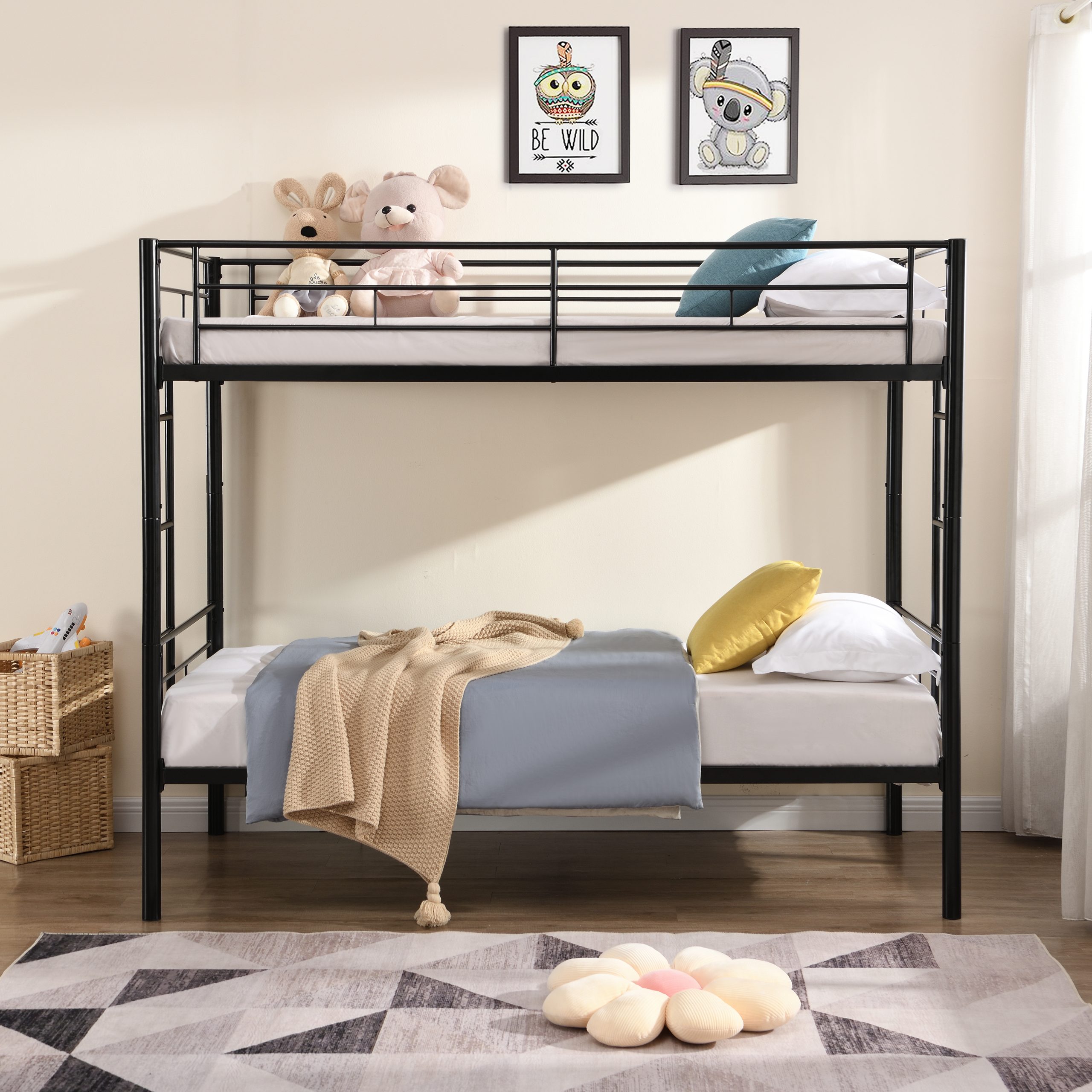 METAL BUNK BED BLACK - Image 2