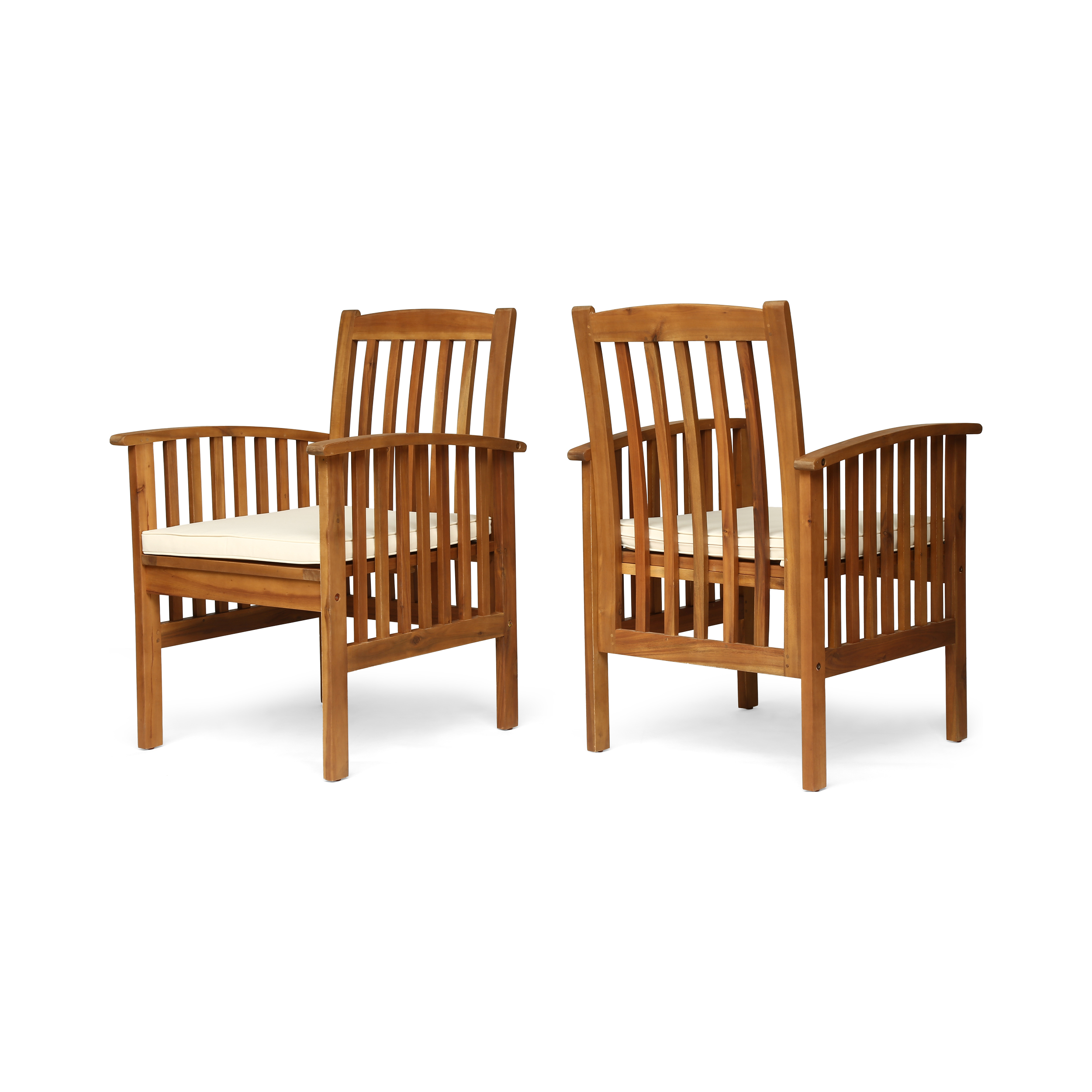 CASA ACACIA DINING CHAIR,2PCS with 2 Cushions - Image 3