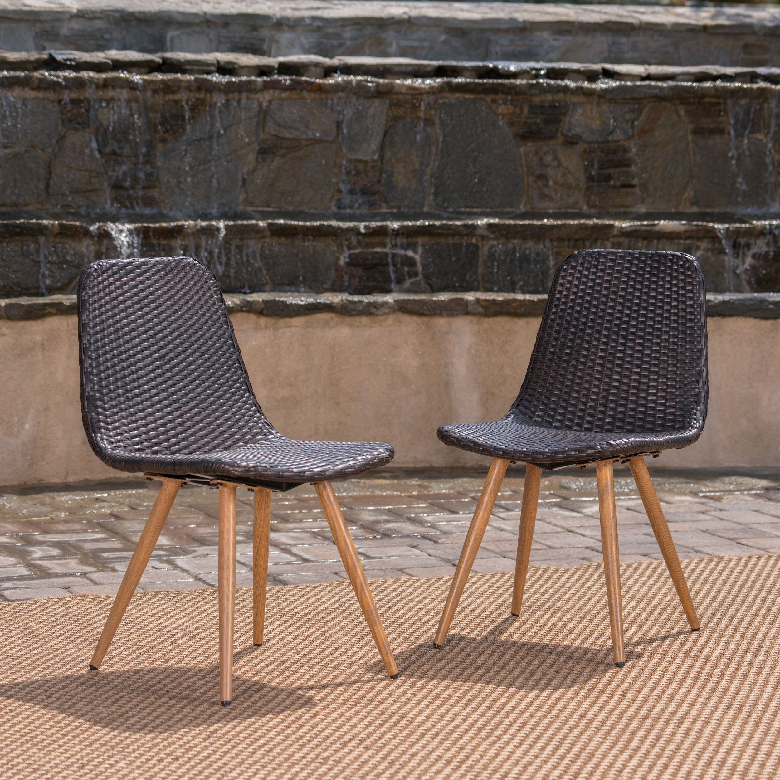 GILA DINING CHAIR WITH HEAT TRANFER LEGS,Set of 2 - Image 3