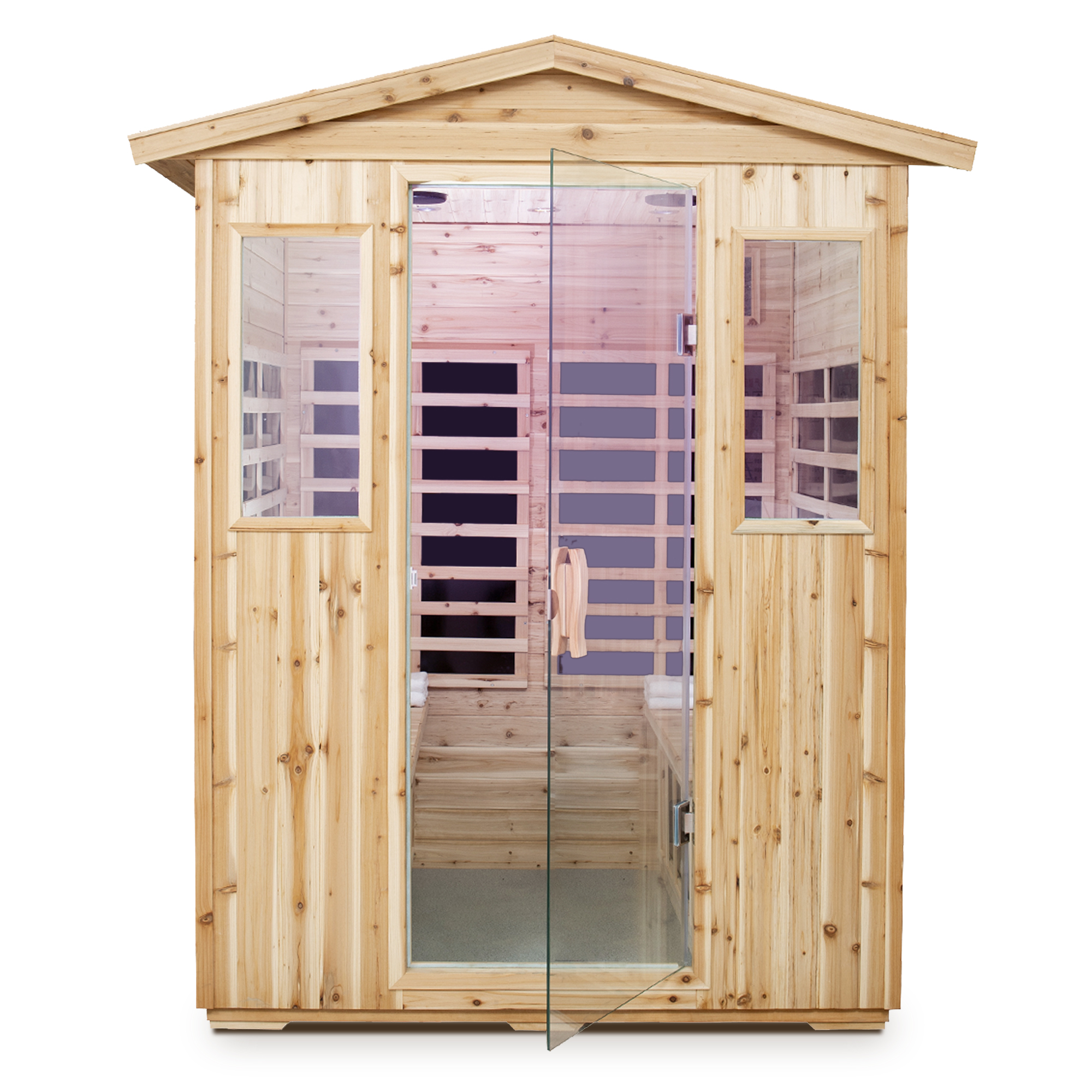 Four person Old fir Far-infrared outdoor sauna room - Image 5