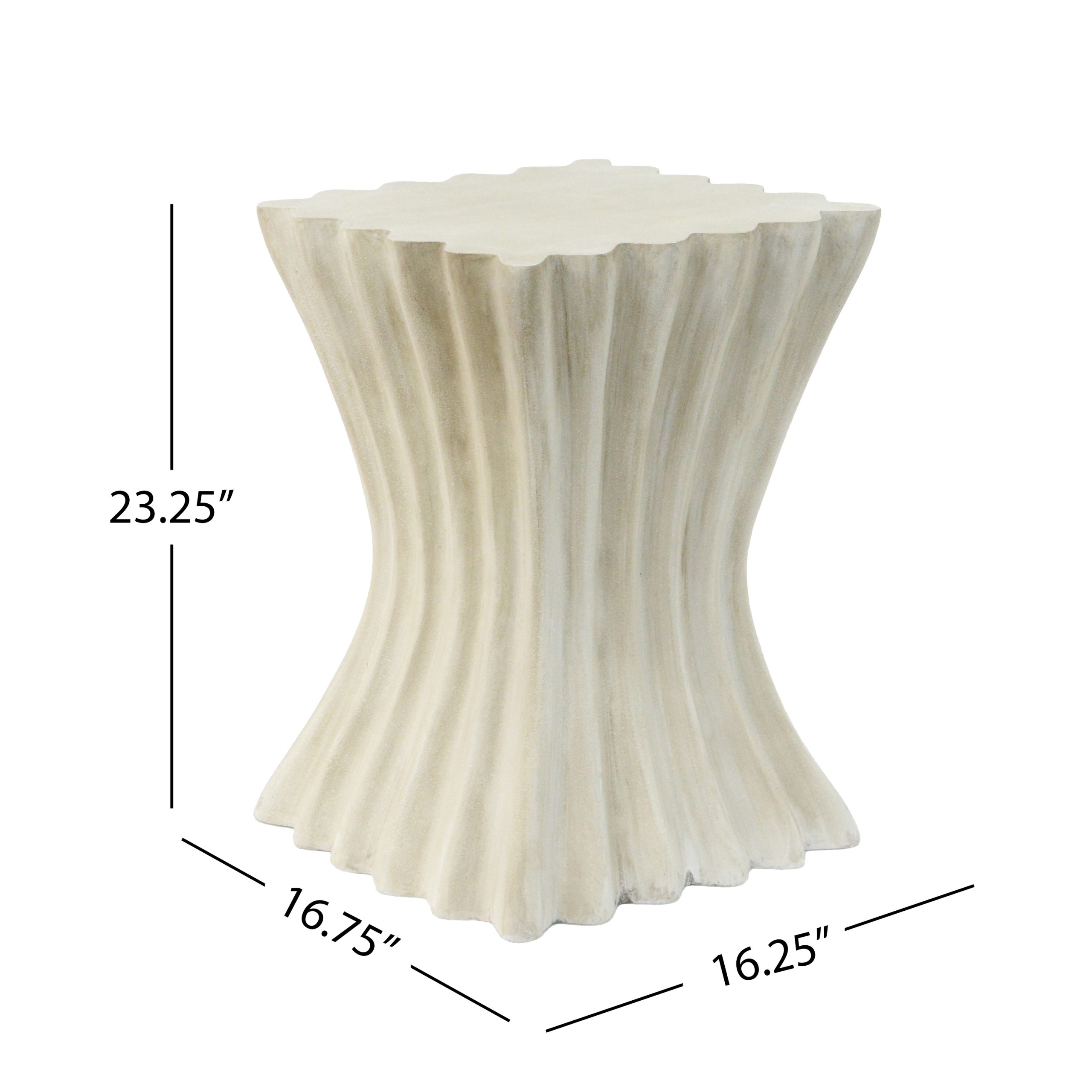 MGO Archaistic Wavy Side Table - Image 4
