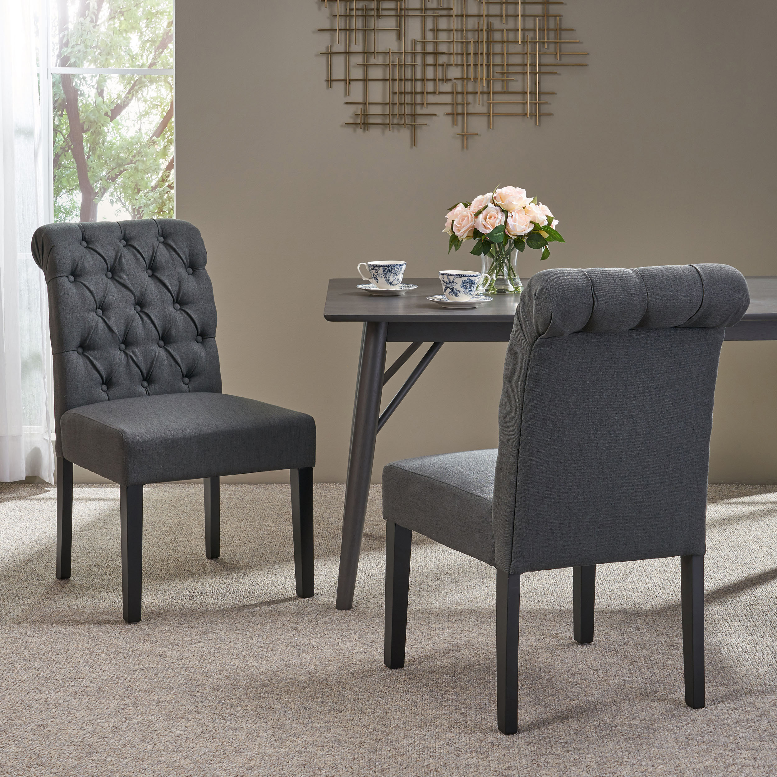 BROXTON TUFT DINING ROLLTOP KD MP2 (set of 2) - Image 3