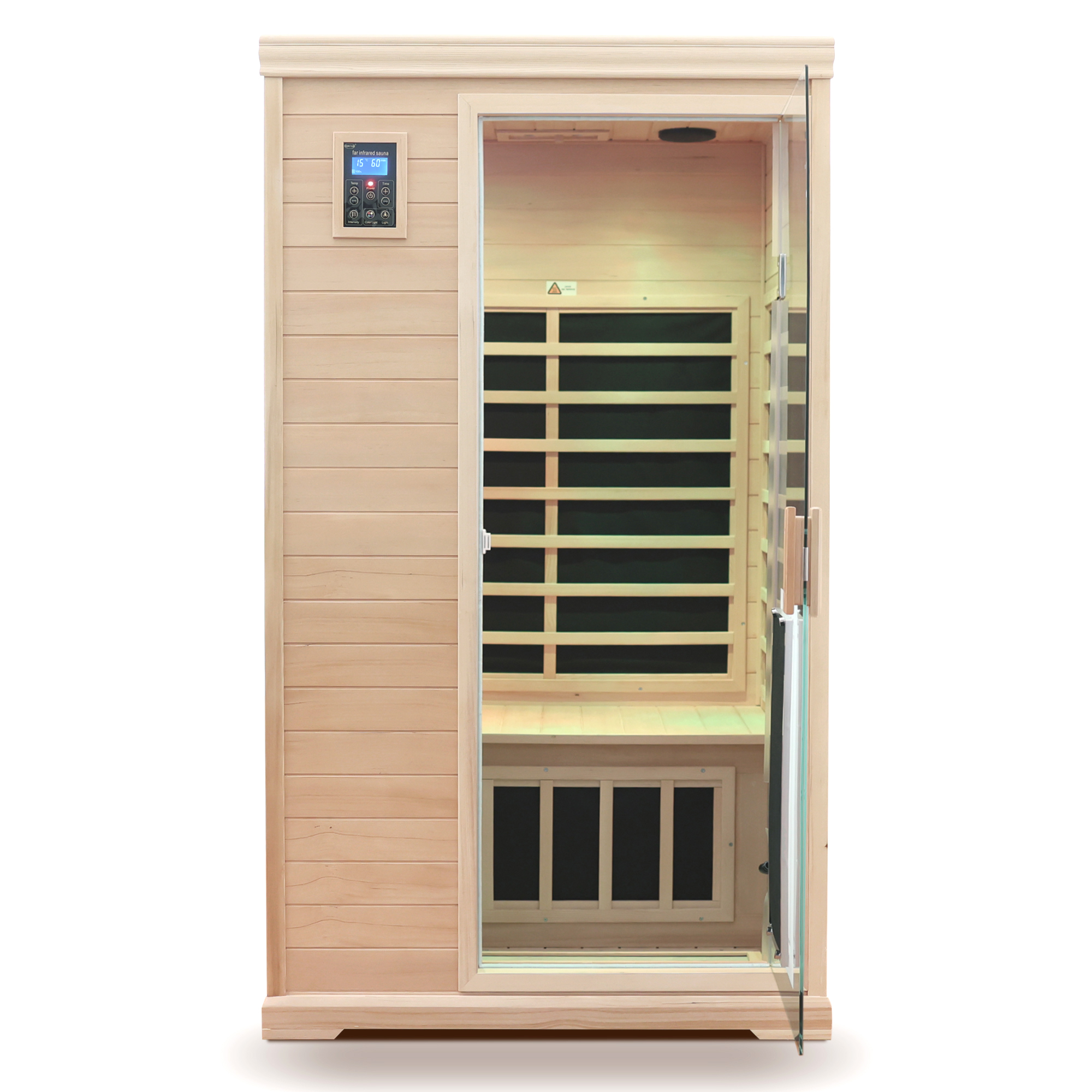 Two-person Far-infrared hemlock indoor sauna room - Image 3