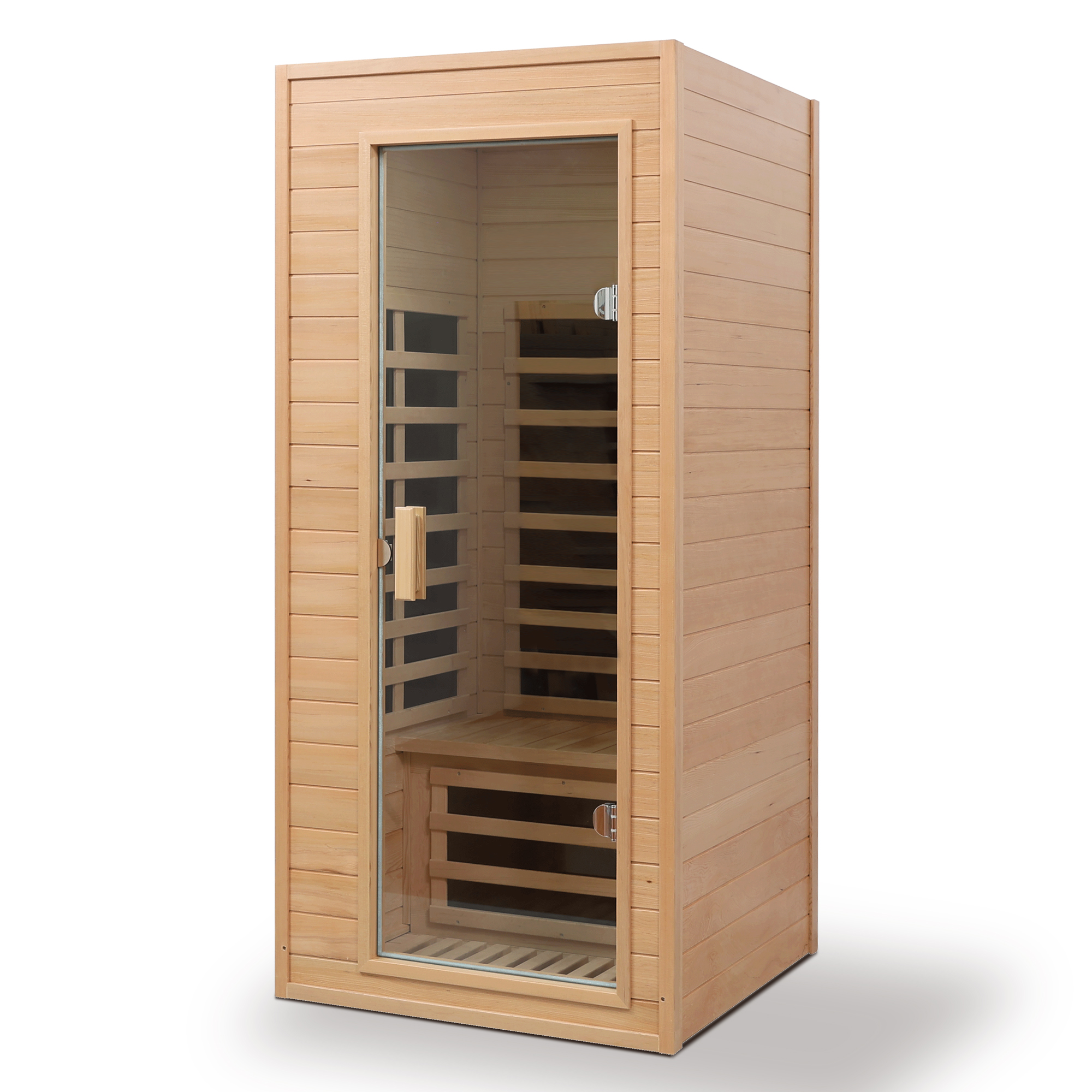 Hemlock One-person far infrared roof embedded indoor sauna room - Image 5