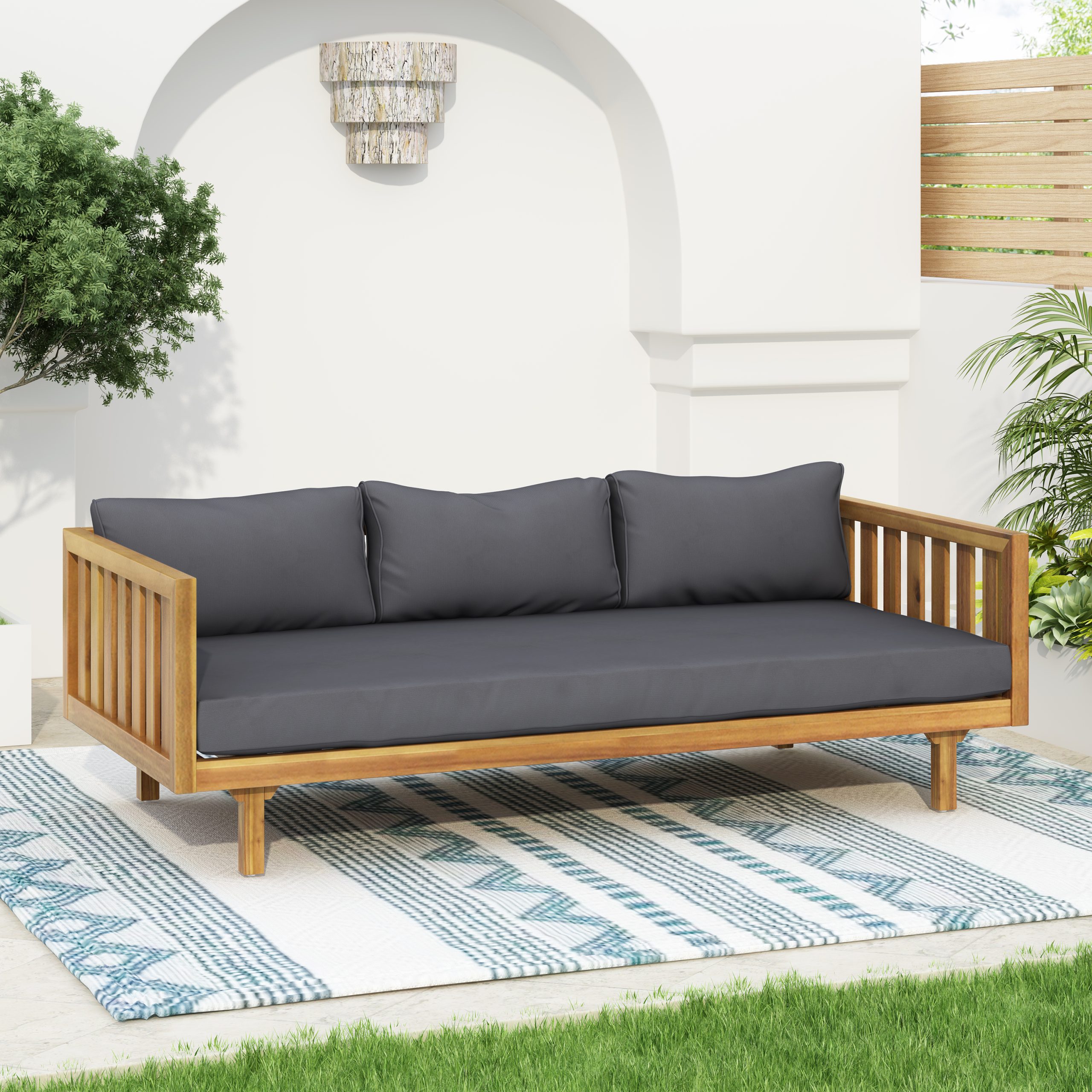 CLAREMONT 3 SEATER DAYBED (DARK GRAY) - Image 2