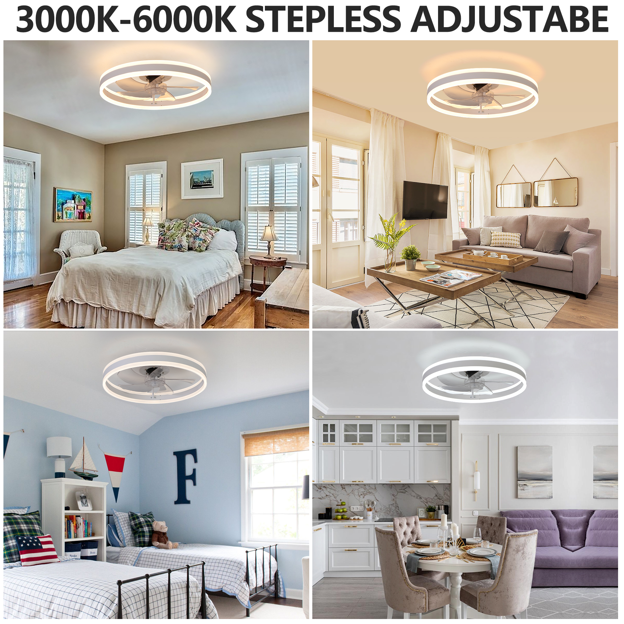 Ceiling Fan with Lights Dimmable LED - Image 6