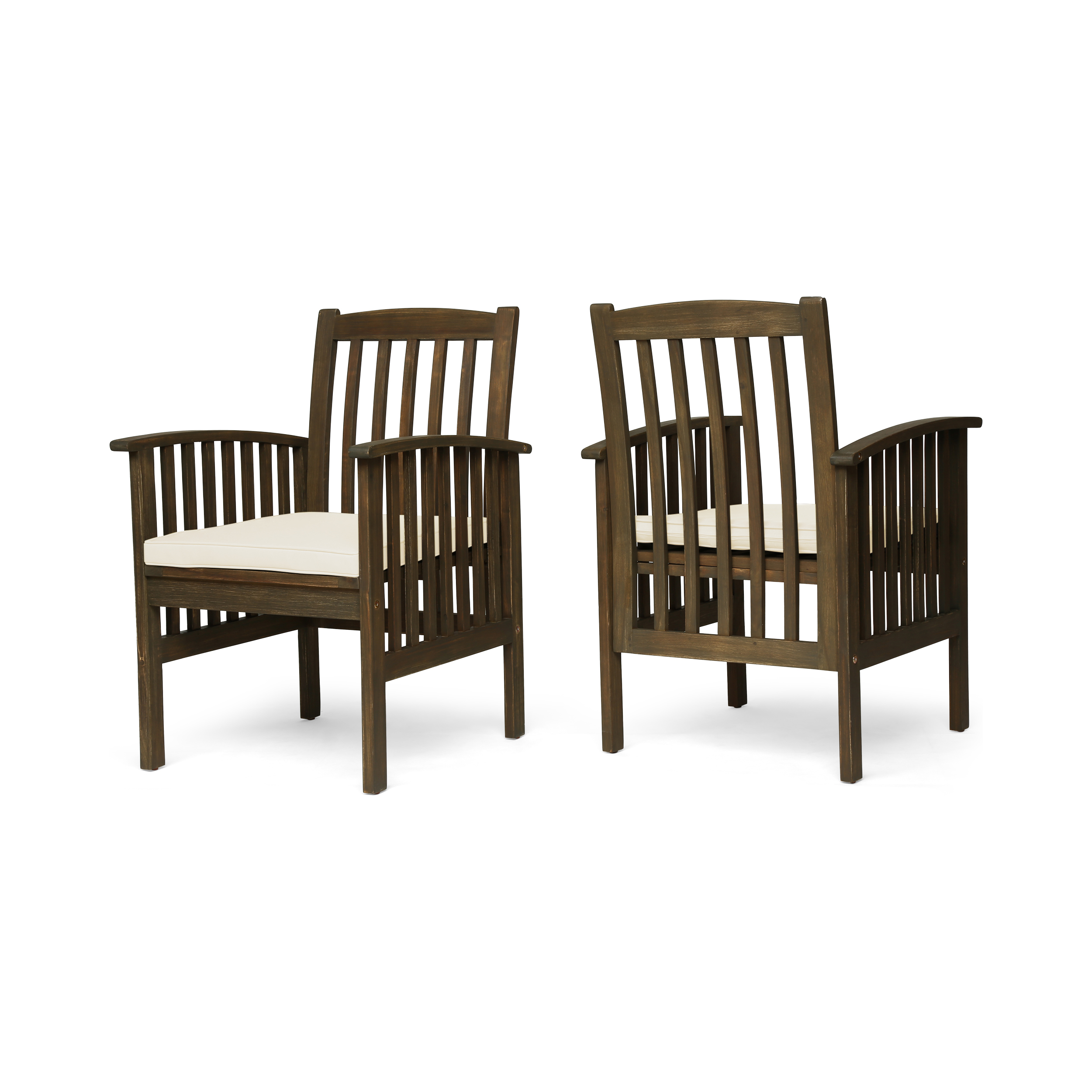 CASA ACACIA DINING CHAIR,2PCS with 2 Cushions - Image 3