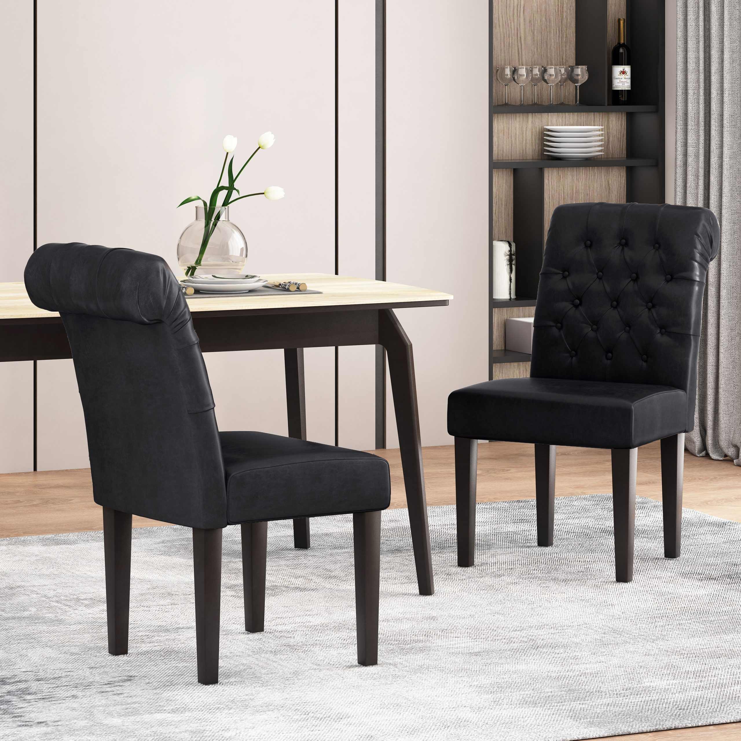 BROXTON TUFT DINING ROLLTOP KD MP2 (set of 2) - Image 3