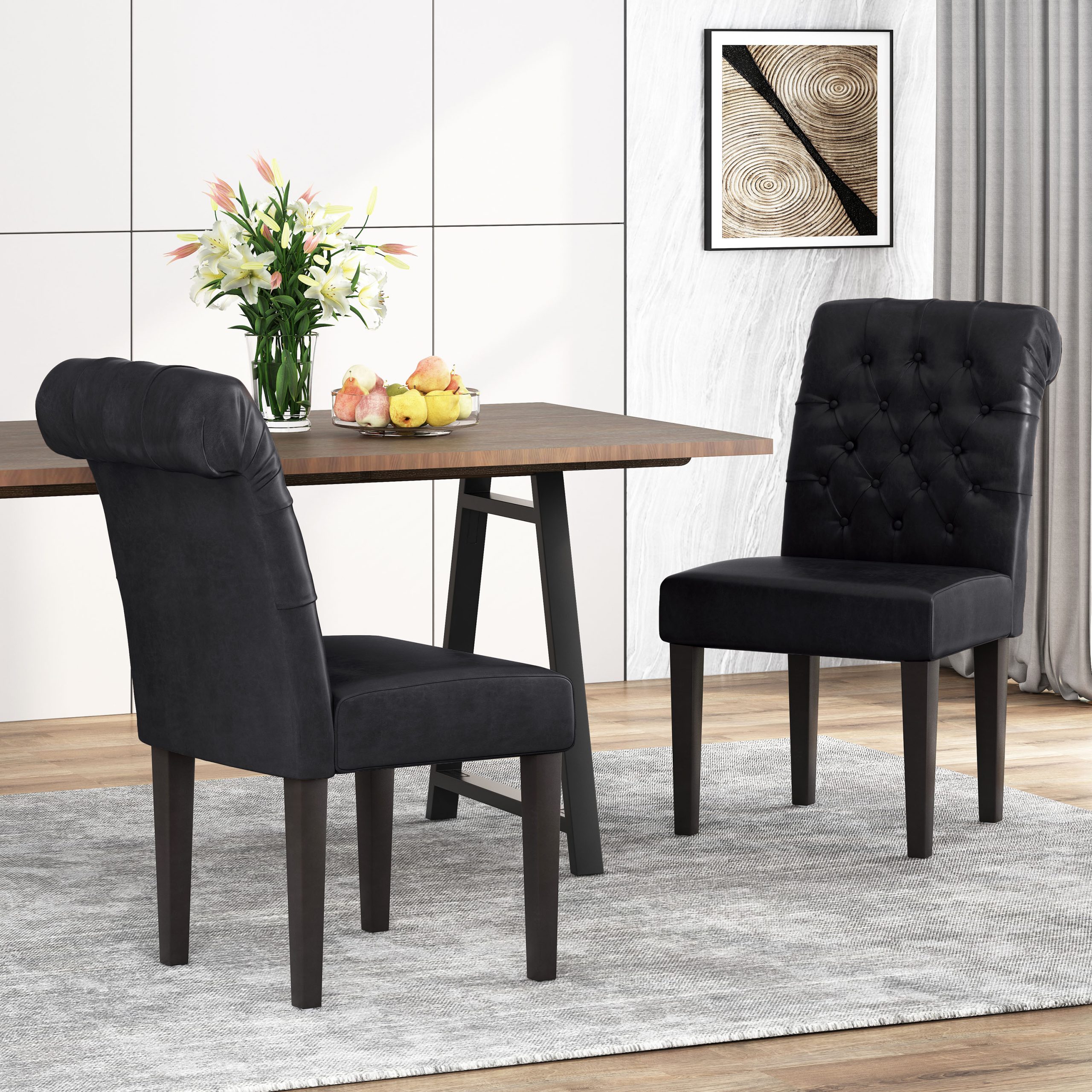 BROXTON TUFT DINING ROLLTOP KD MP2 (set of 2) - Image 4