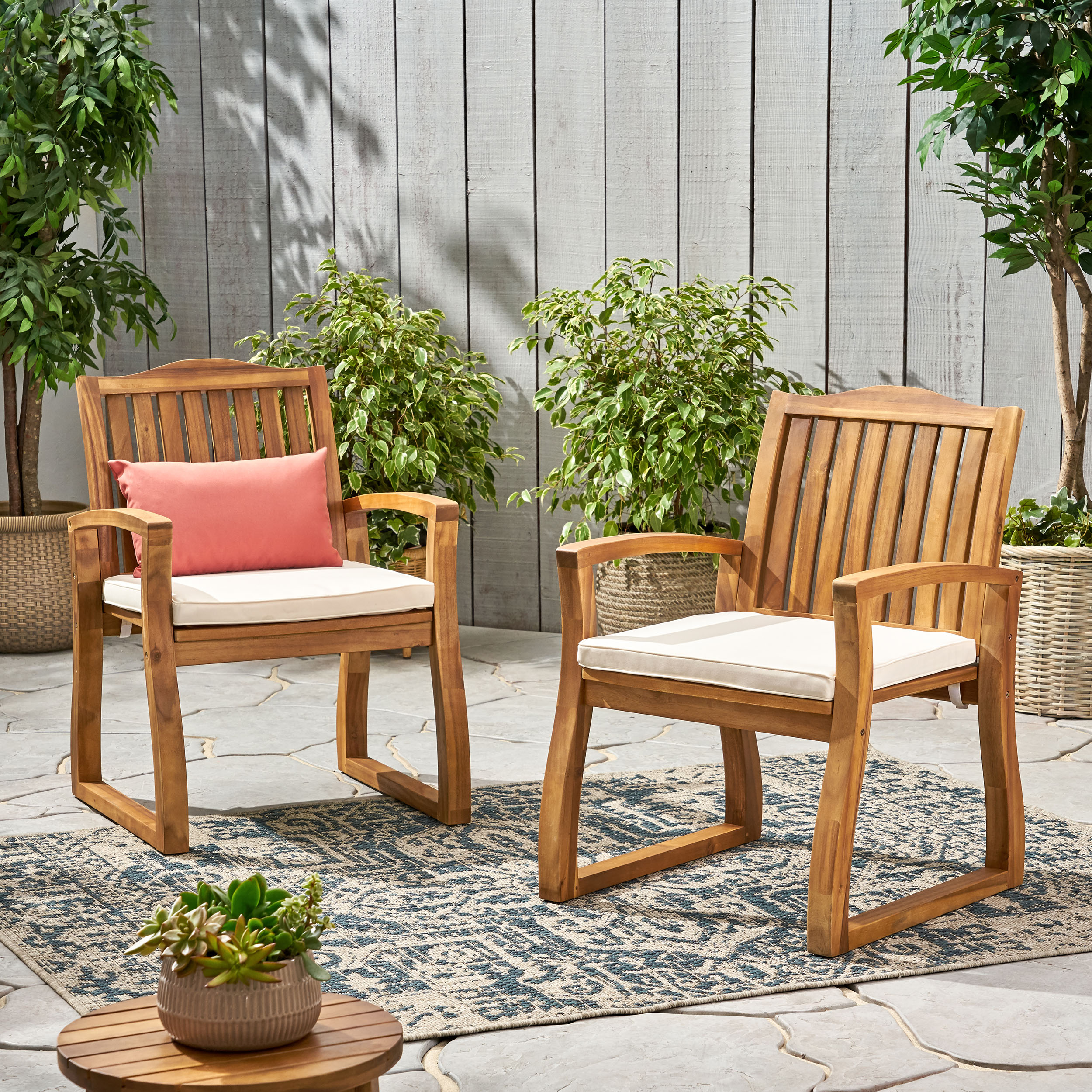 DELLA WOOD KD ARMCHAIR - Image 5