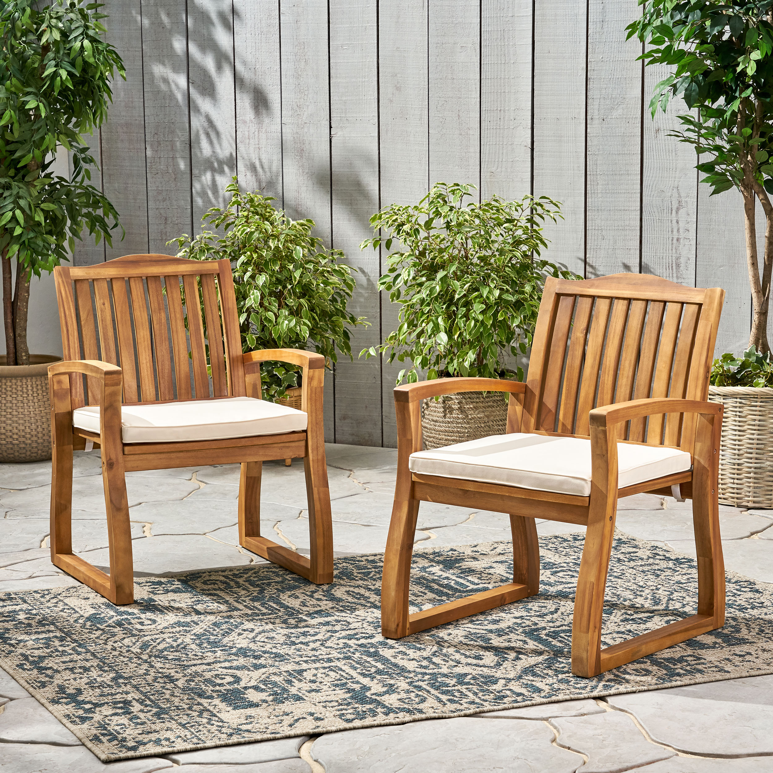DELLA WOOD KD ARMCHAIR - Image 6