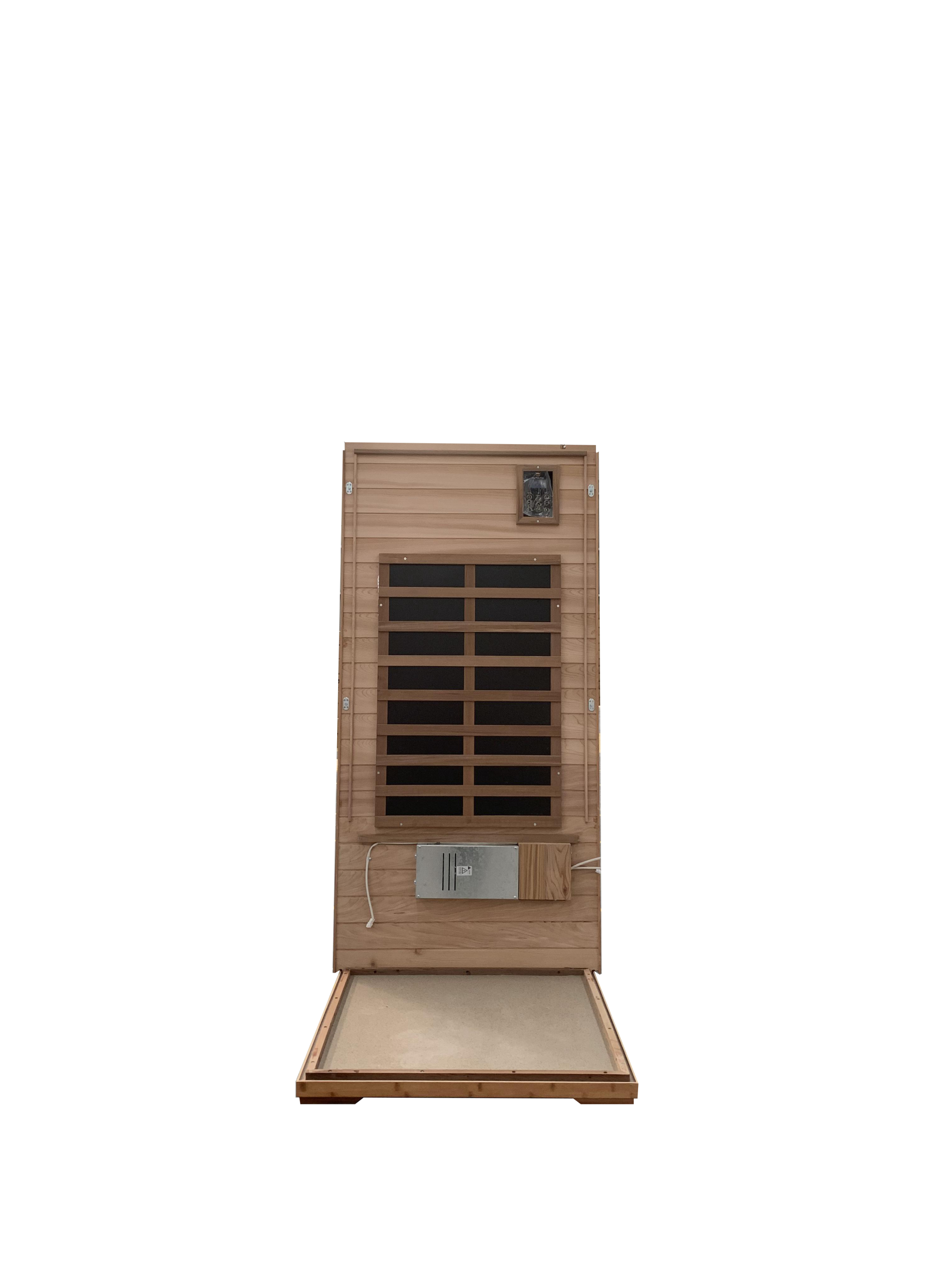 Red Cedar Single Outdoor Sauna Outdoor Indoor Wooden Sauna Room - Image 4