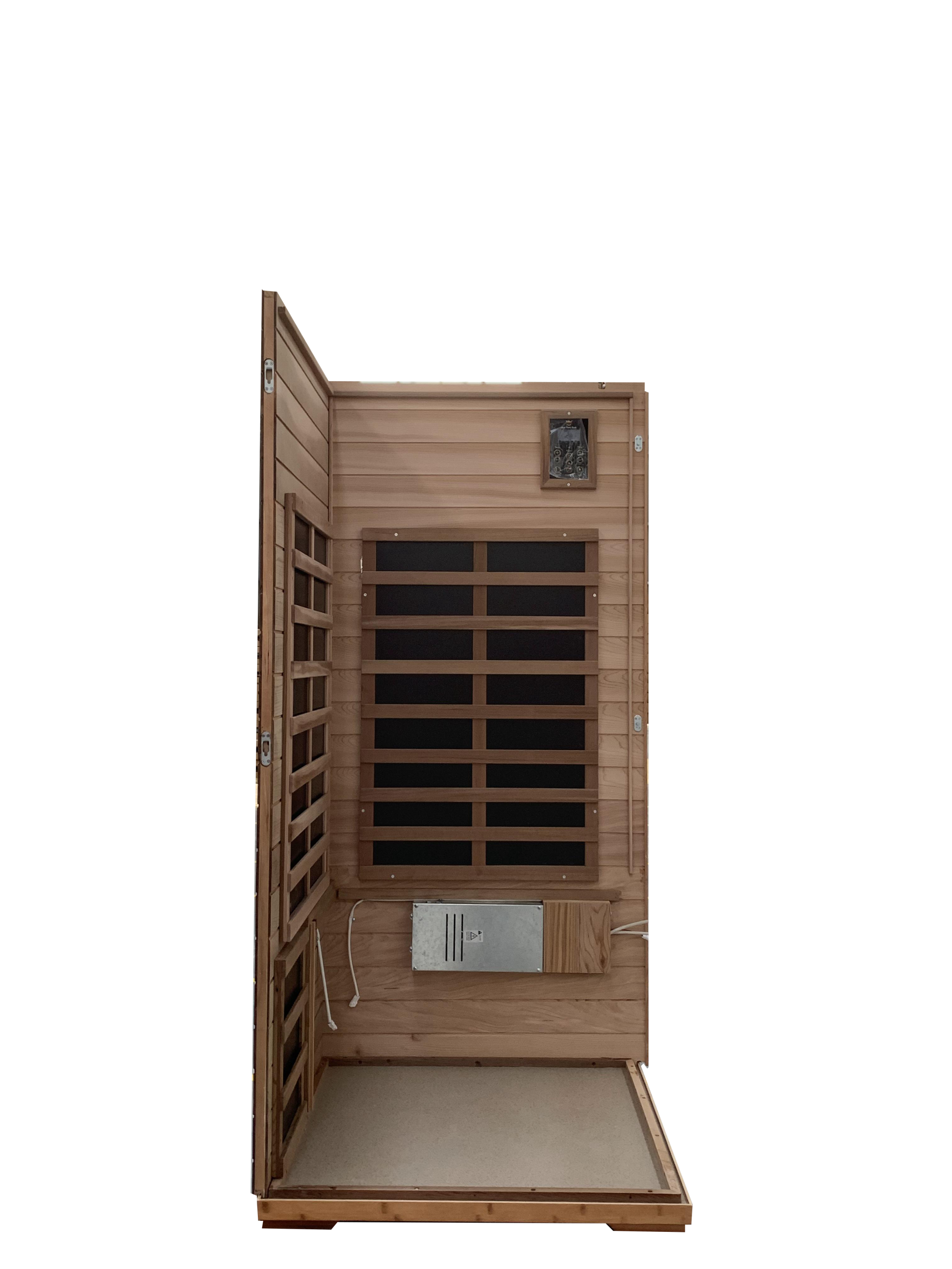Red Cedar Single Outdoor Sauna Outdoor Indoor Wooden Sauna Room - Image 5