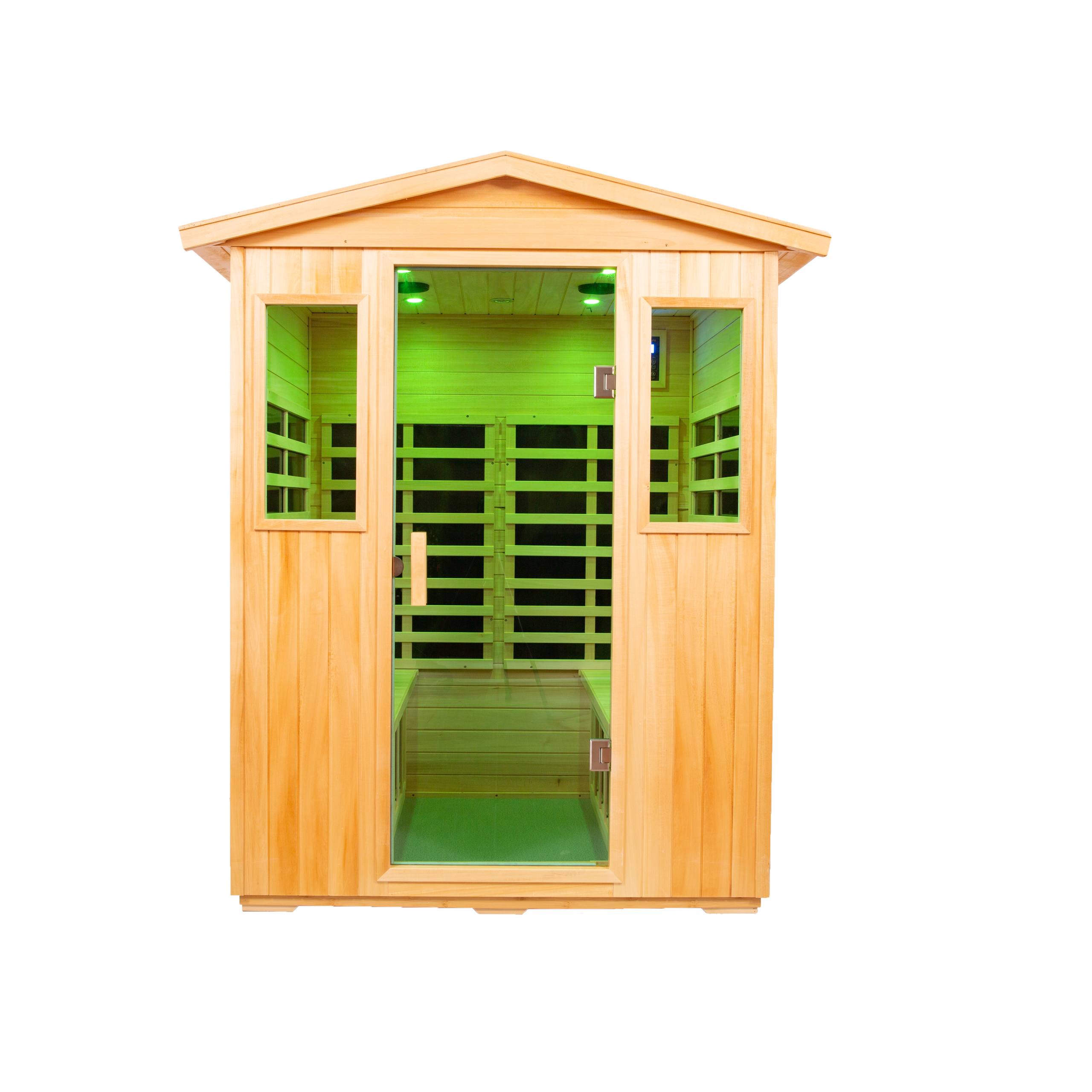 Four person Basswood Far-infrared outdoor sauna room - Image 2